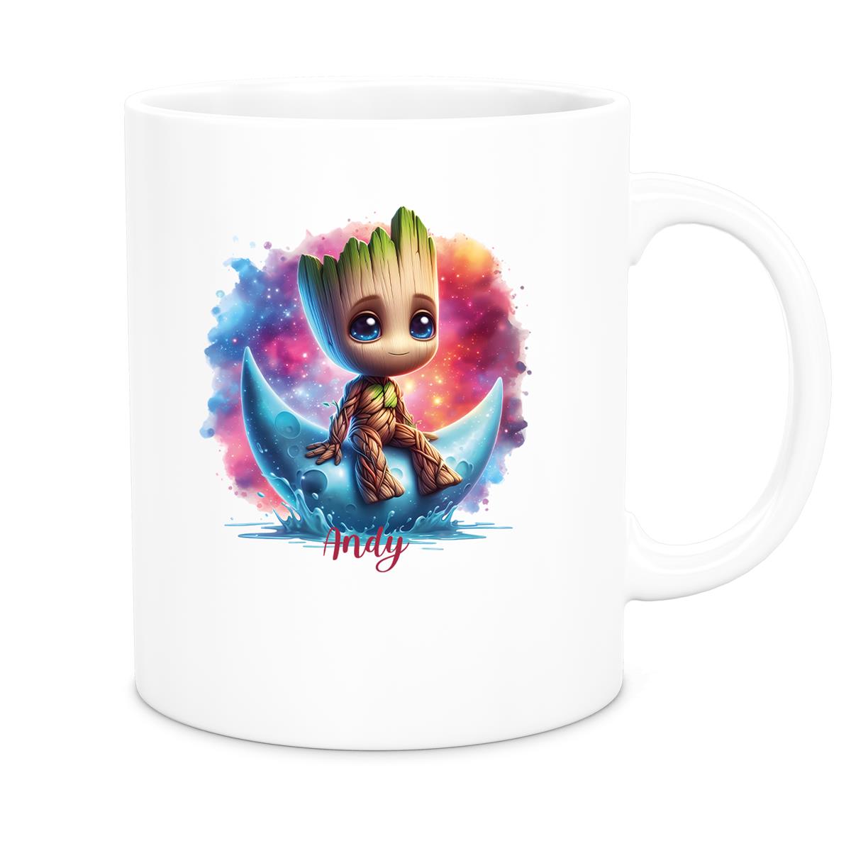 Tasse Wunschname Baby-Groot 7 Keramik Kinderbecher personalisiert versch. Farben