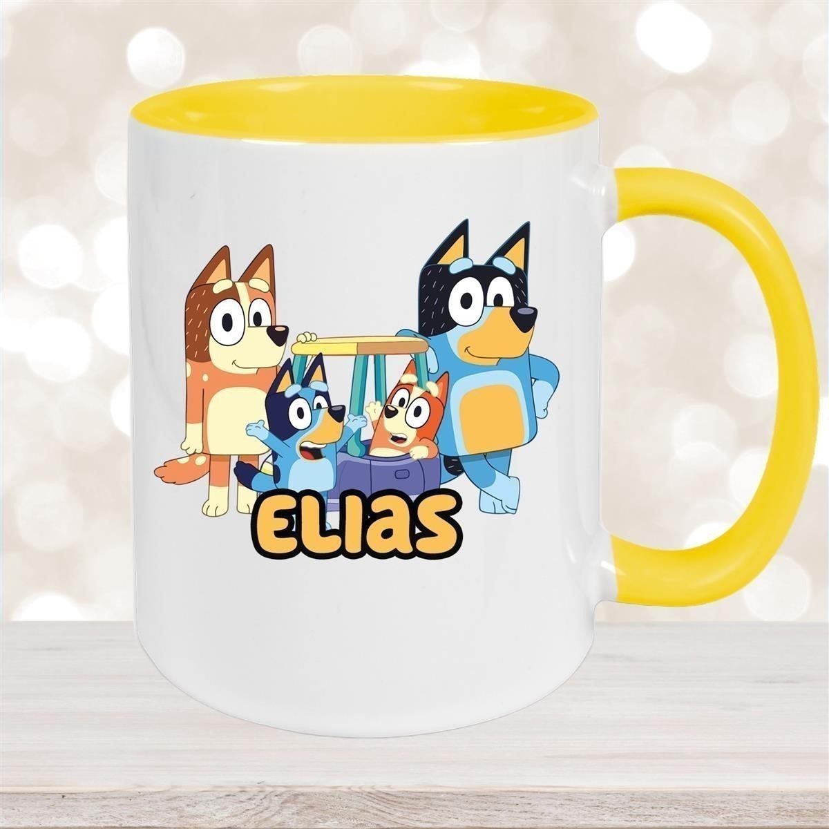 Tasse Bluey #2 Wunschname Keramik Kinderbecher personalisiert versch. Farben
