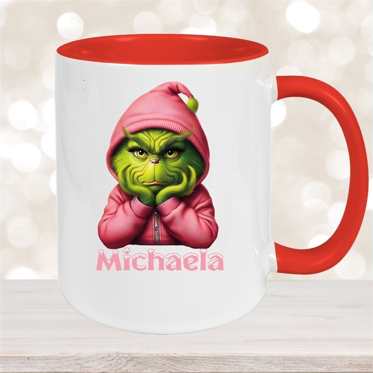 Tasse Wunschname Weihnachten Grinch #10 Keramik Kinderbecher versch. Farben