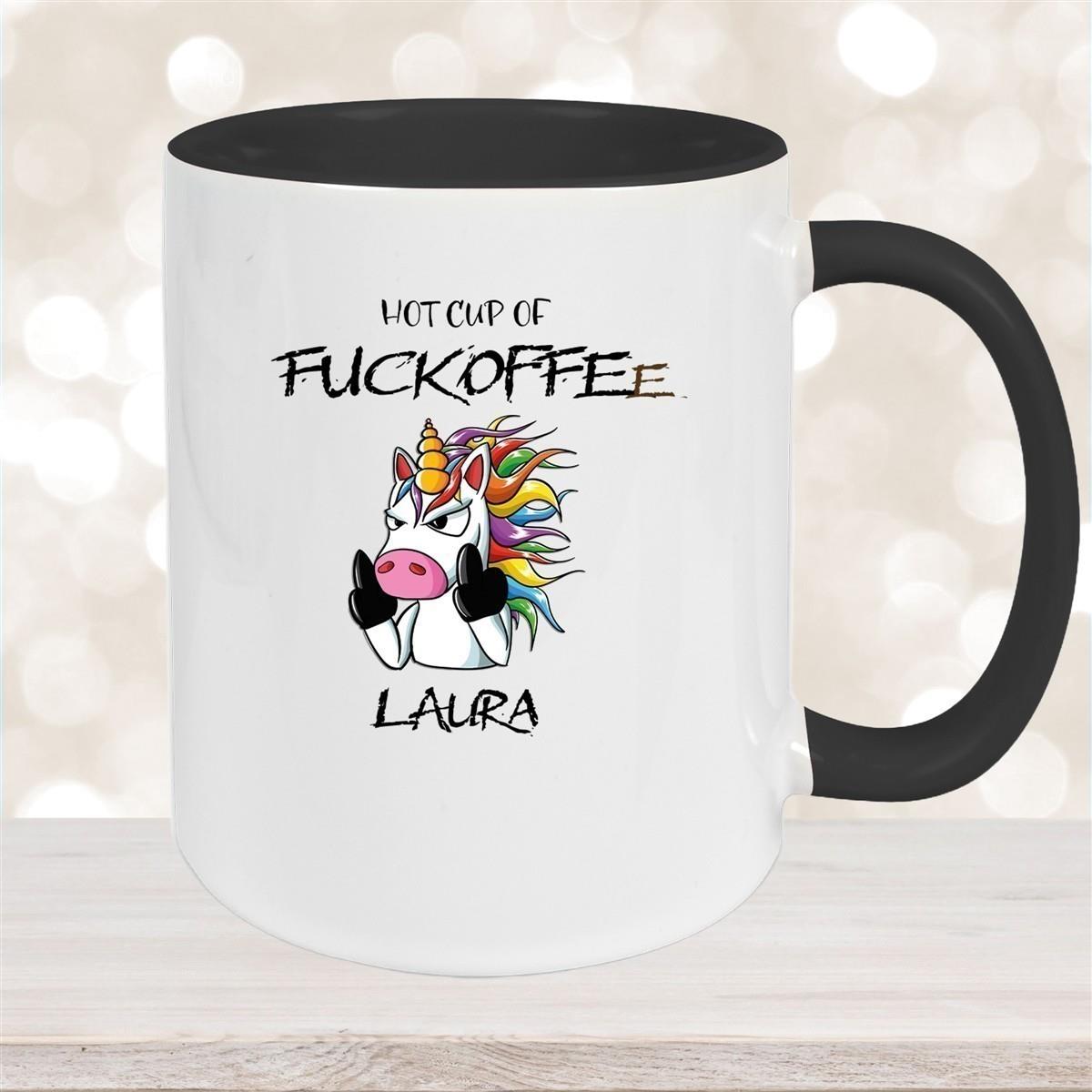 Tasse Einhorn 9 Wunschname Keramik Kinderbecher personalisiert versch. Farben