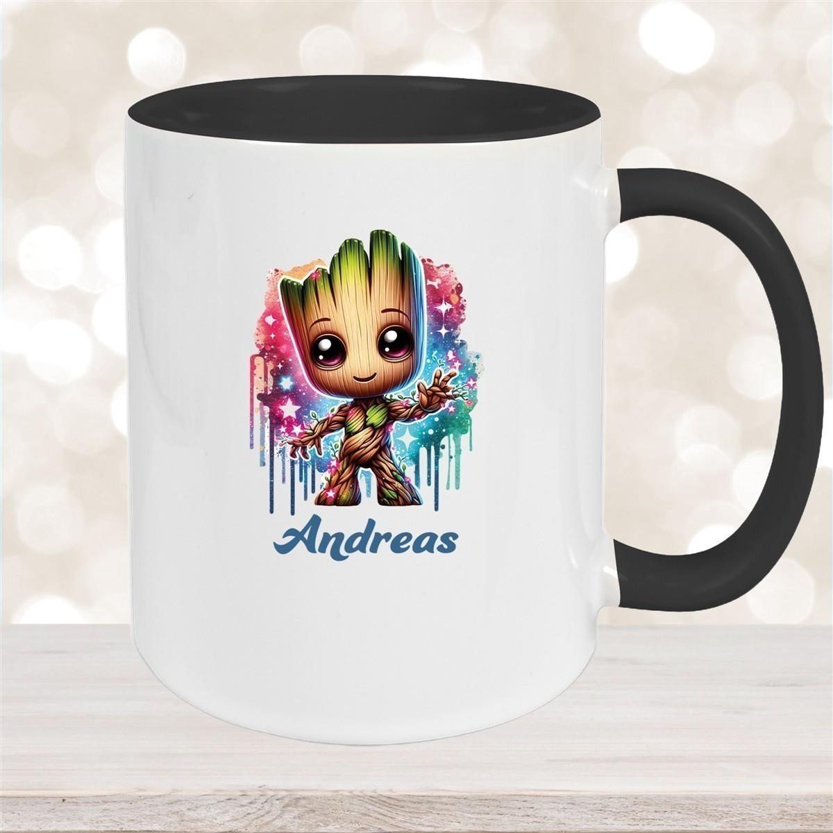 Tasse Baby-Groot 2 Wunschname Keramik Kinderbecher personalisiert versch. Farben