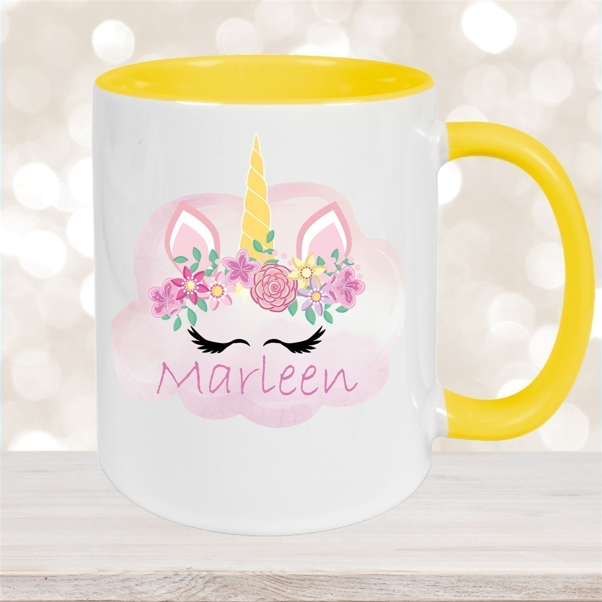 Tasse Einhorn #5 Wunschname Keramik Kinderbecher personalisiert versch. Farben
