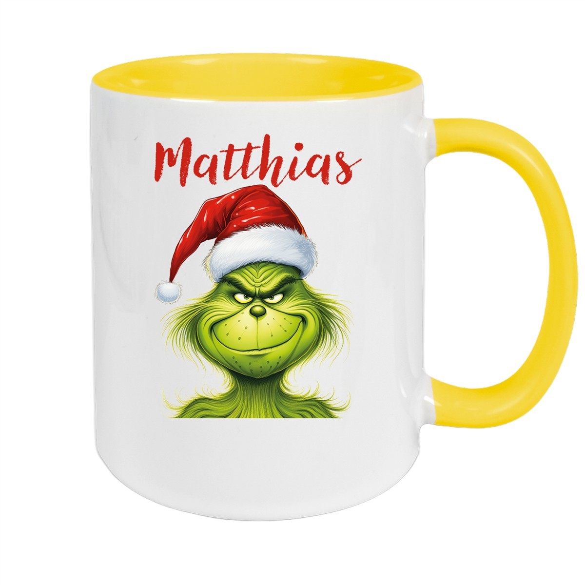 Tasse Wunschname Weihnachten Grinch #3 Keramik Kinderbecher versch. Farben