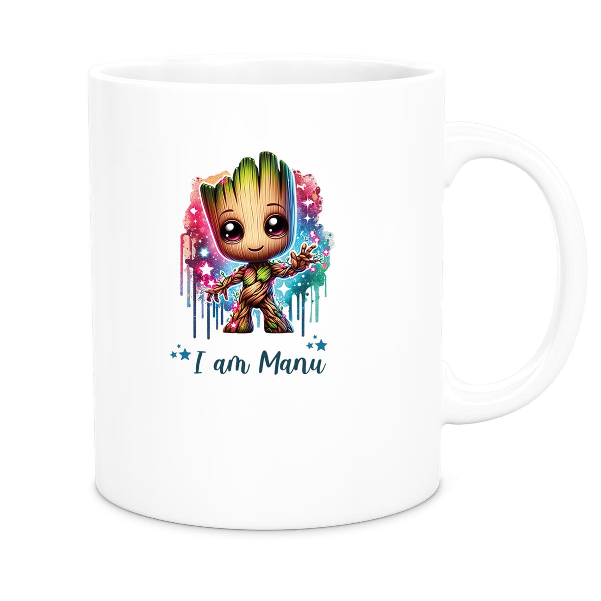 Tasse Wunschname Baby-Groot 5 Keramik Kinderbecher personalisiert versch. Farben