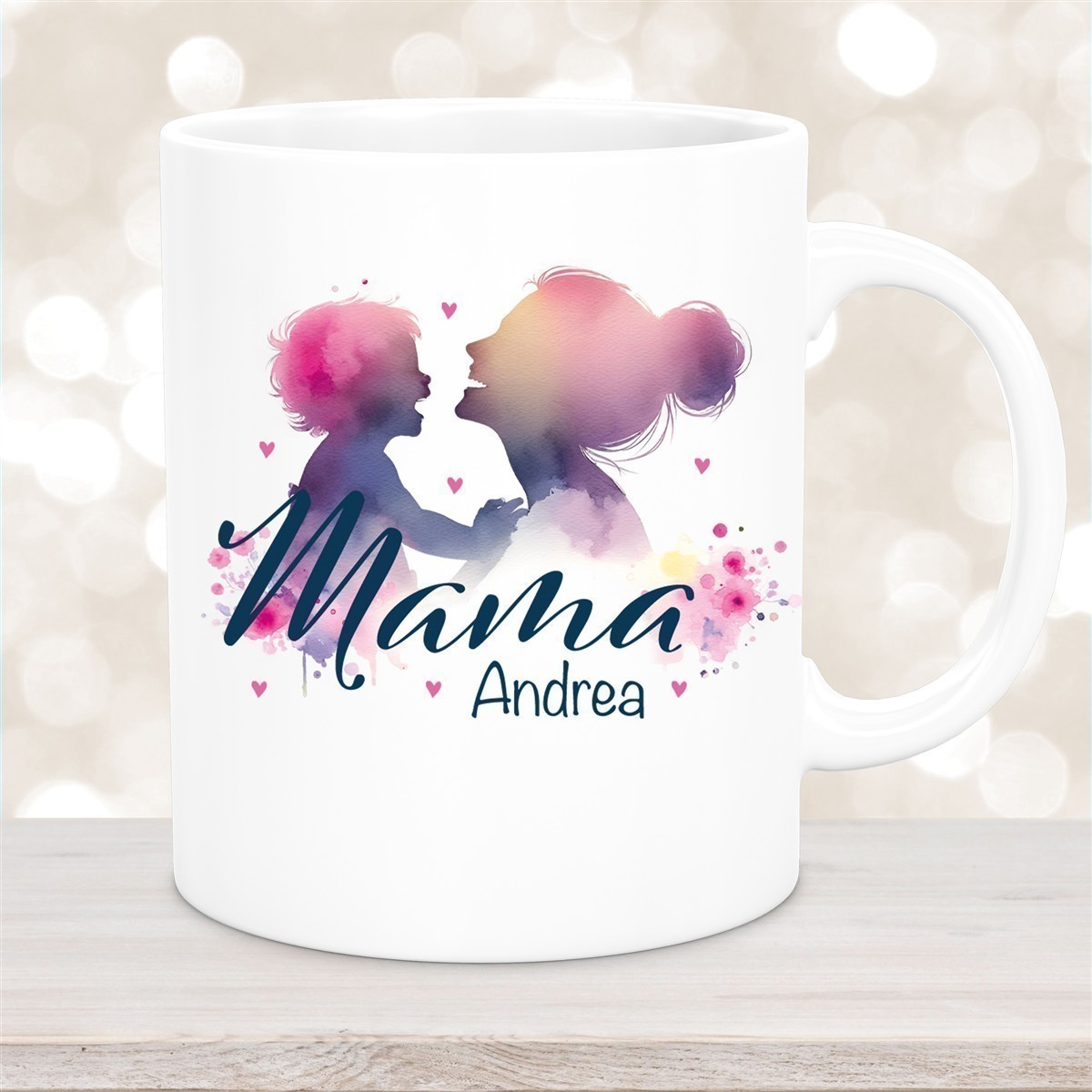 Tasse Muttertag #11 Wunschnamen Keramik Personalisiert Weiß Tasse Muttertag #11 Wunschnamen Keramik Personalisiert versch. Farben