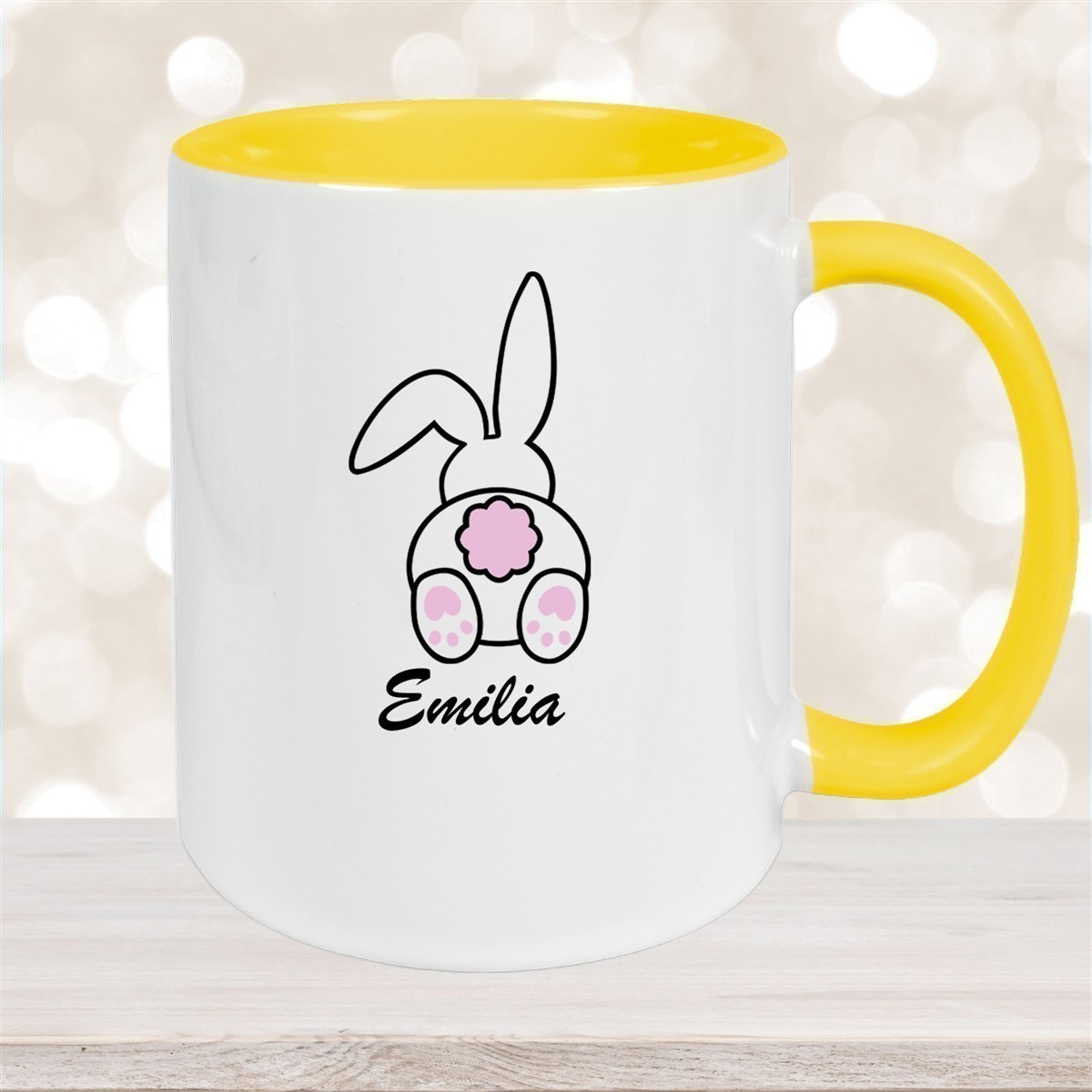 Tasse Ostern - Hase #3 Wunschnamen Keramik personalisiert versch. Farben