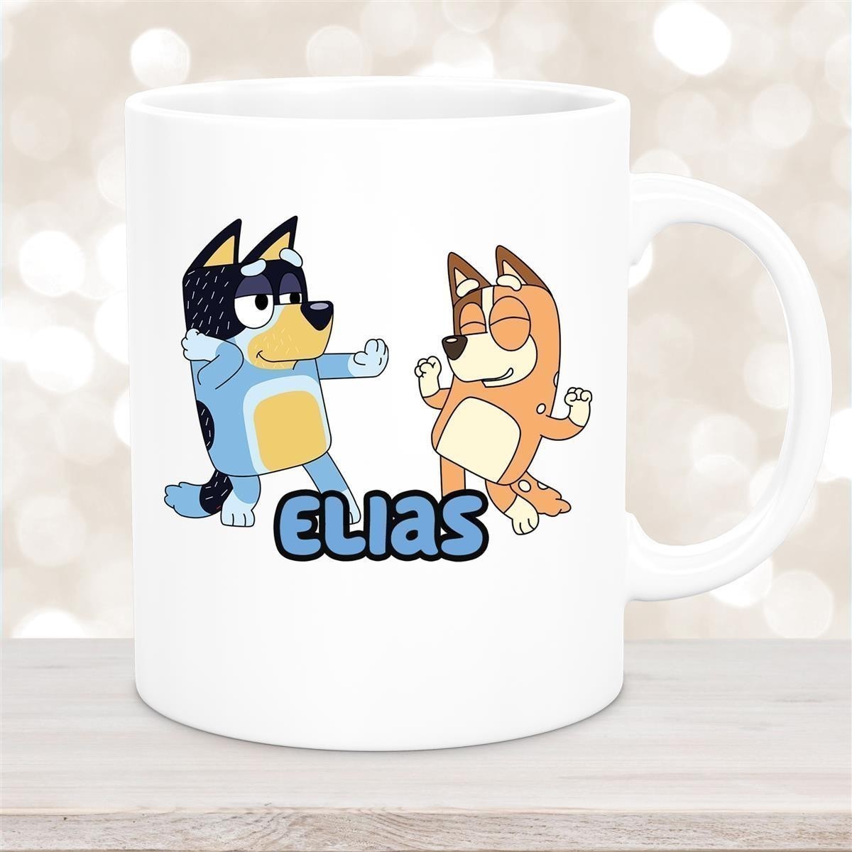 Tasse Bluey #1 Wunschname Keramik Kinderbecher personalisiert Weiß Tasse Bluey #1 Wunschname Keramik Kinderbecher personalisiert versch. Farben