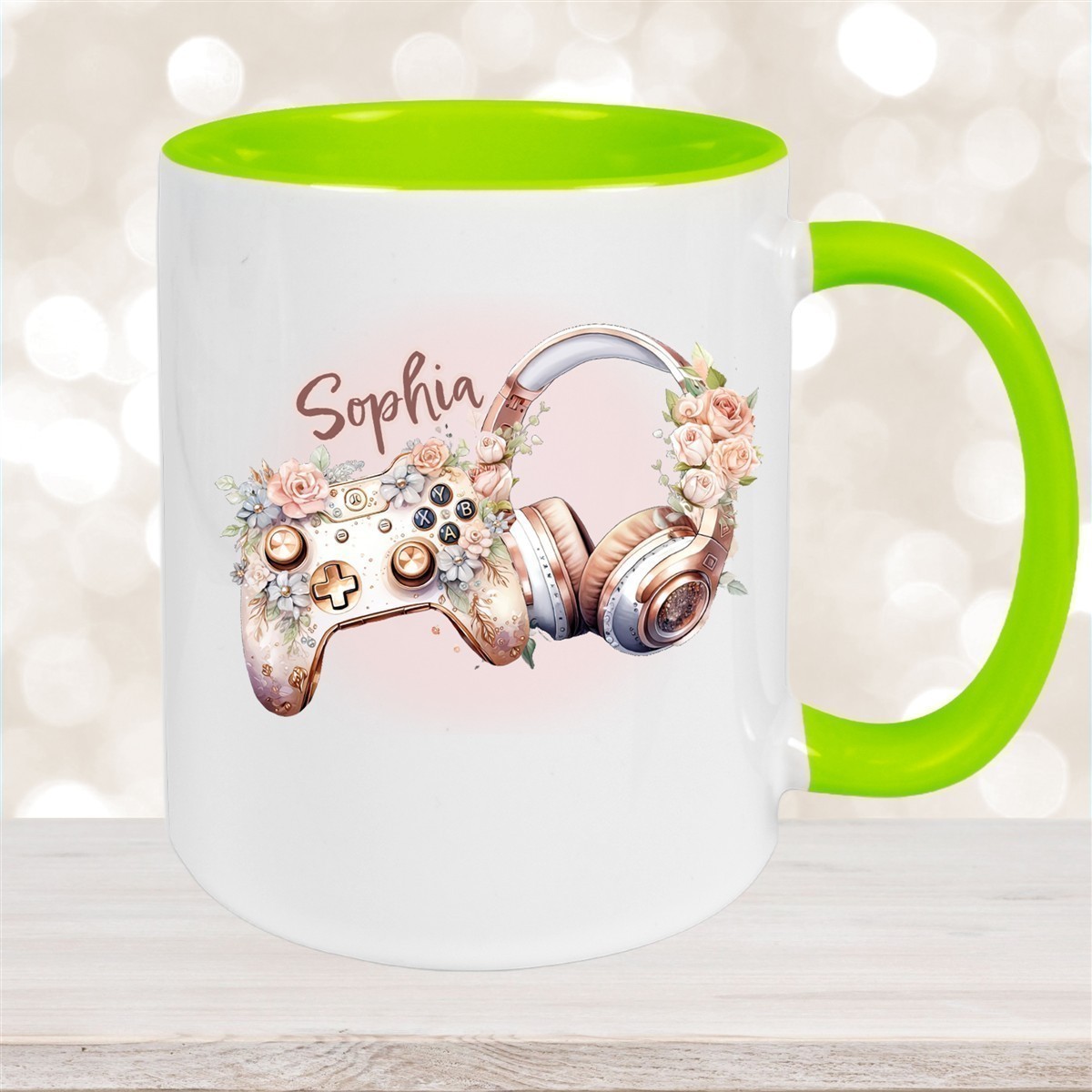 Tasse Gamer #4 Wunschname Keramik Kinderbecher personalisiert versch. Farben
