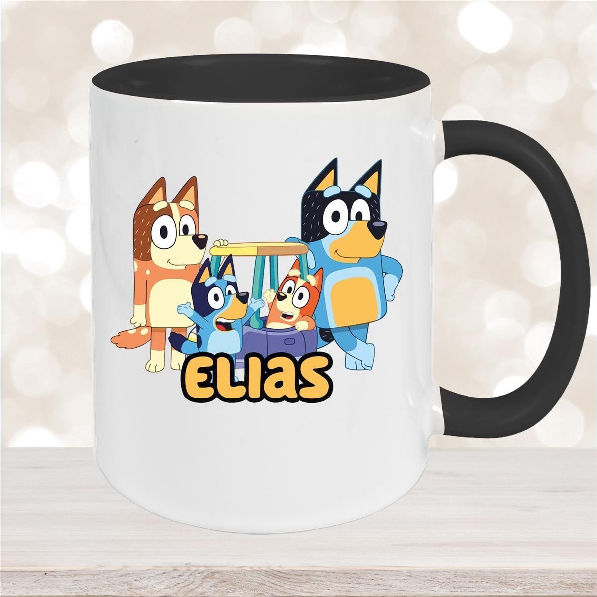 Tasse Bluey #2 Wunschname Keramik Kinderbecher personalisiert versch. Farben