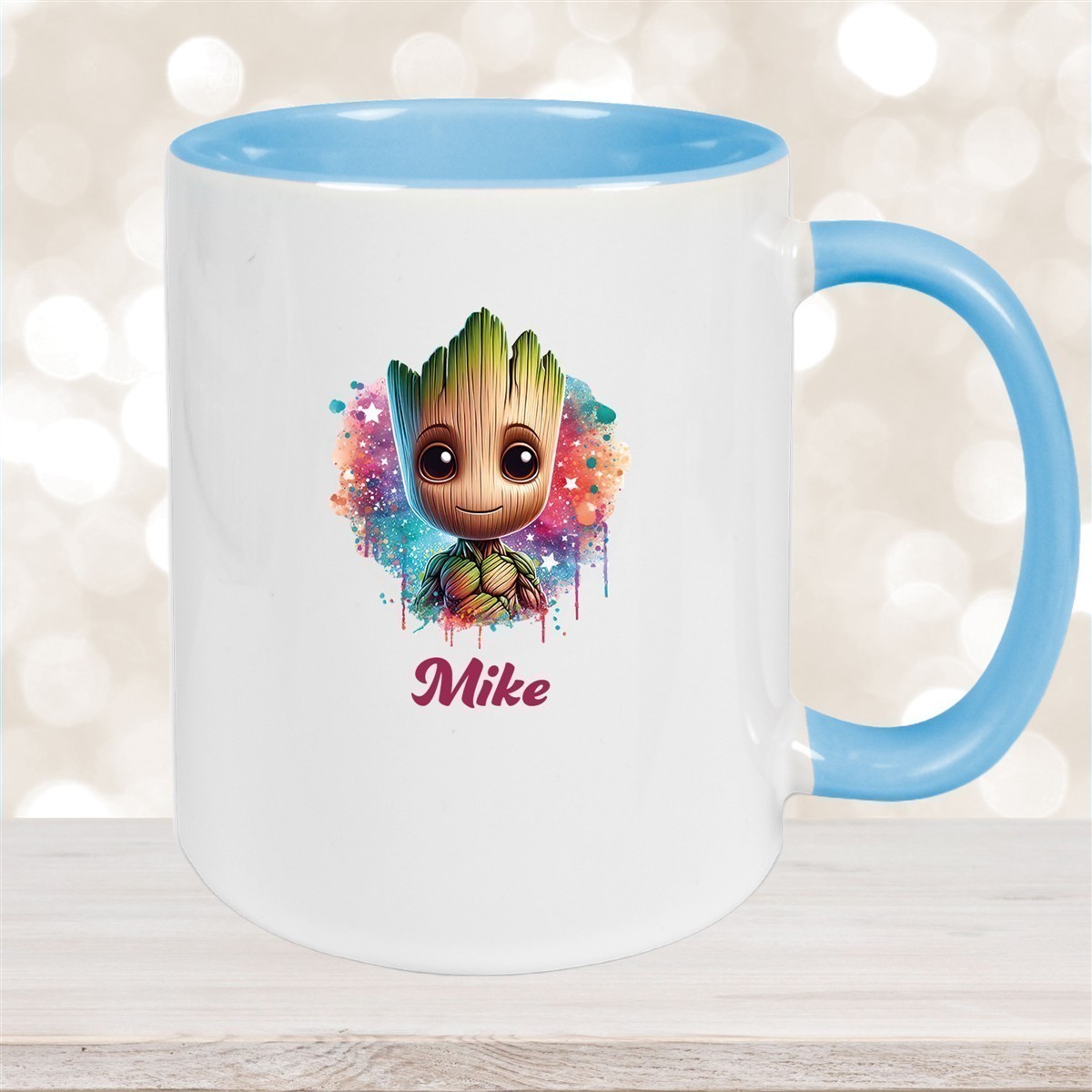 Tasse Baby-Groot #4 Wunschname Keramik Kinderbecher personalisiert versch. Farben
