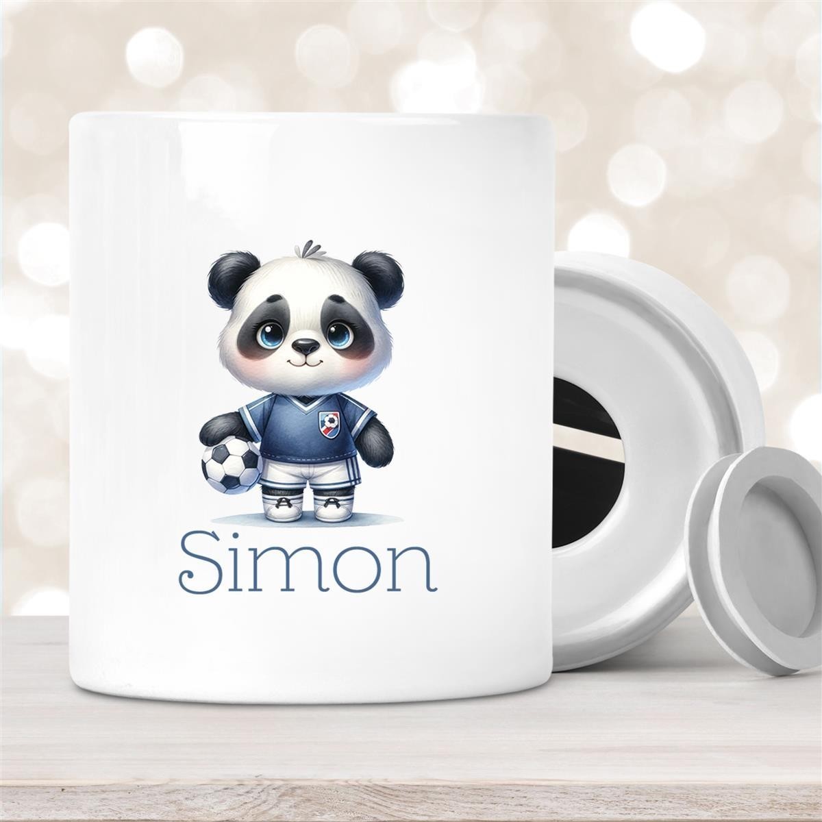 Spardose mit Wunschname Fußball # 17 personalisiert Spardose mit Wunschname Fußball # 17 personalisiert