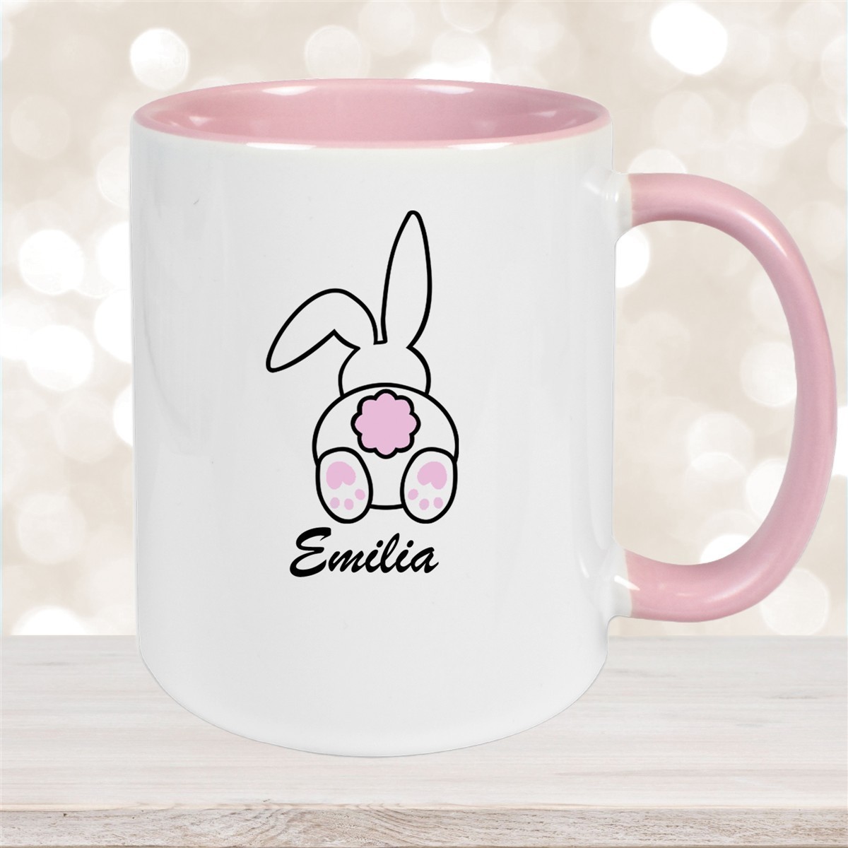 Tasse Ostern - Hase #3 Wunschnamen Keramik personalisiert versch. Farben