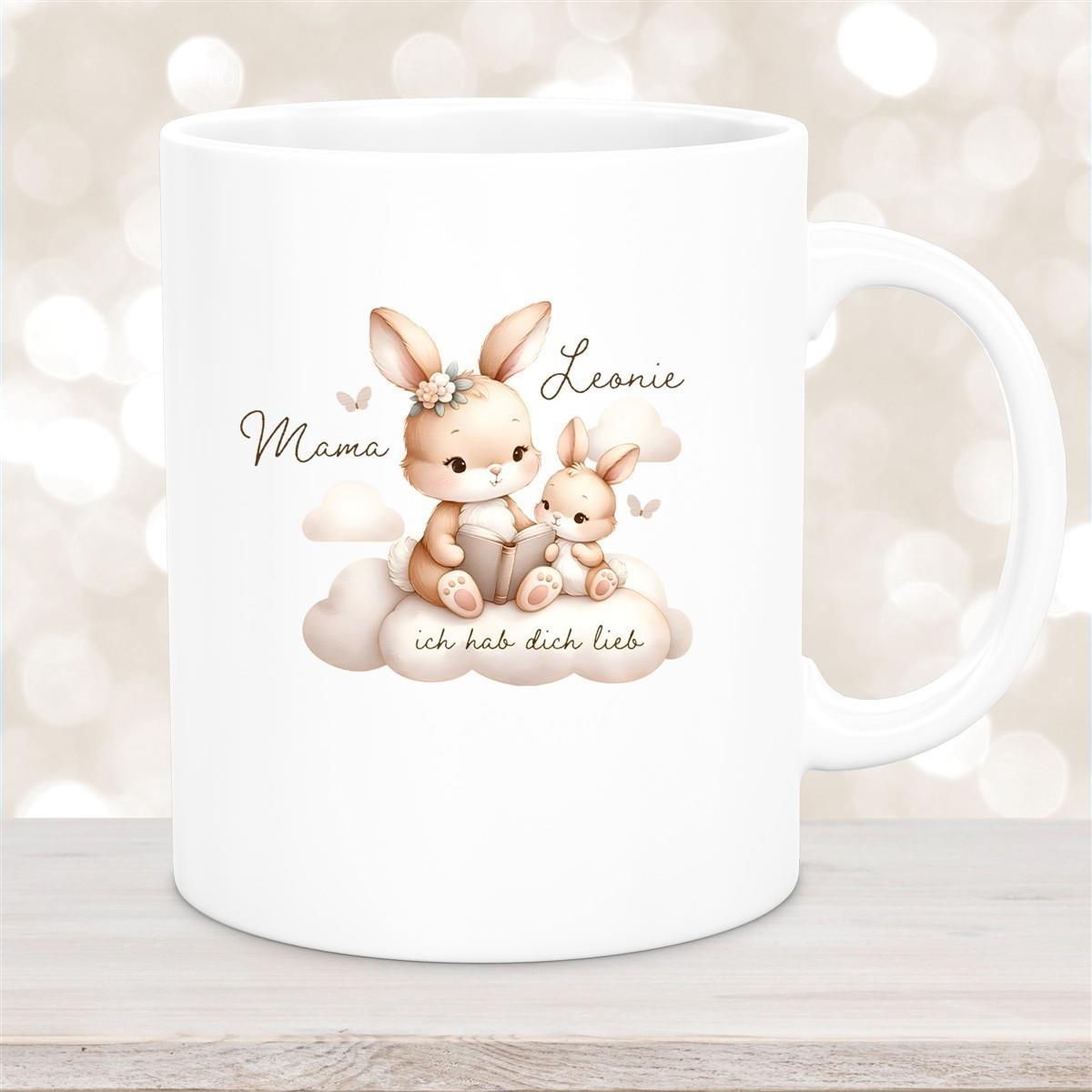 Tasse Muttertag 6 Wunschnamen Keramik Personalisiert versch. Farben