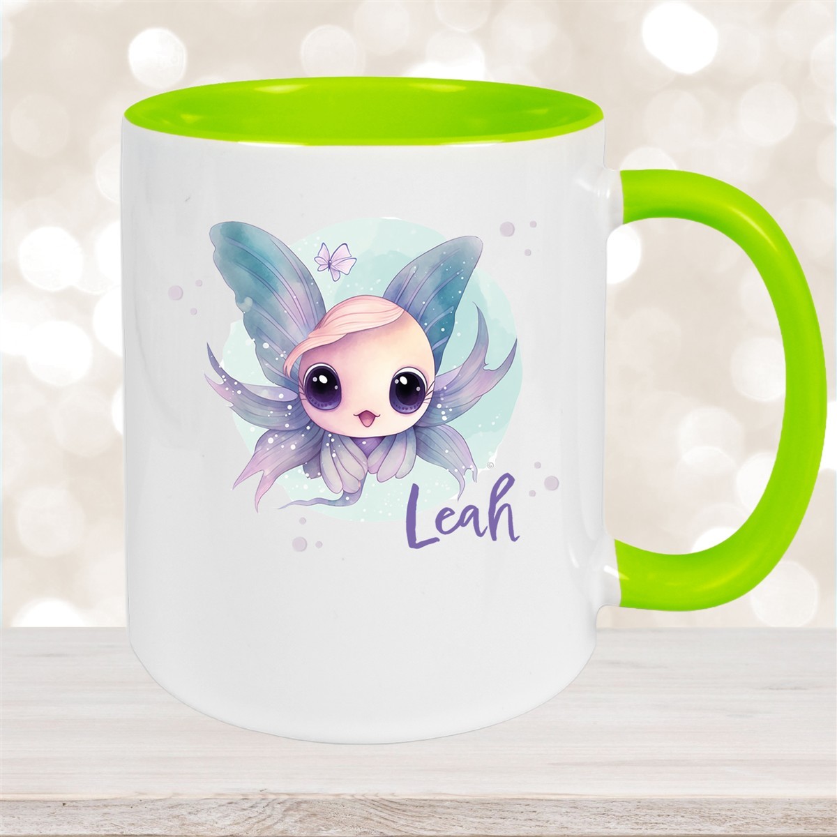 Tasse Wunschname Meerestiere-Fisch #1 Keramik Kinderbecher versch. Farben