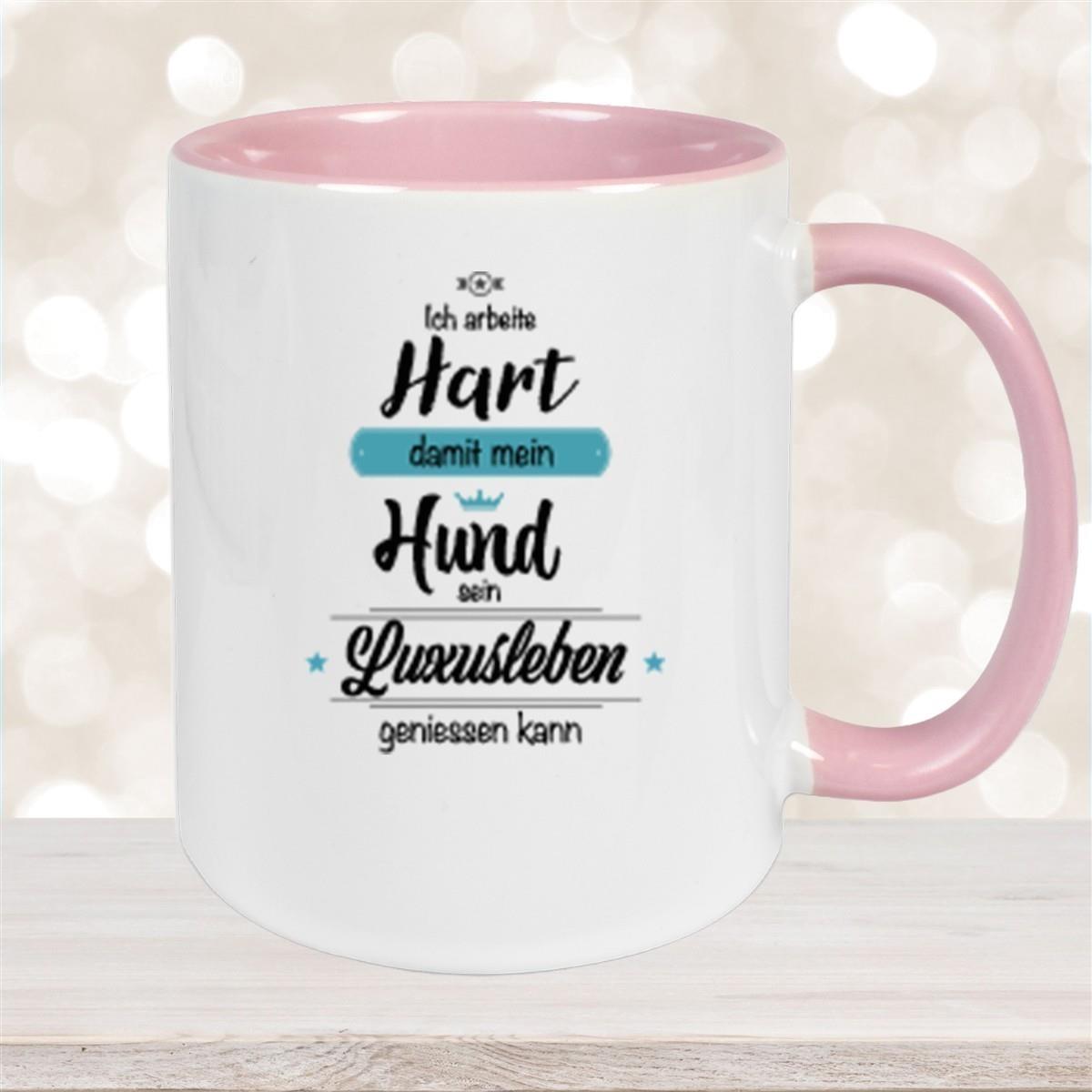 Tasse Spruch-Hund 1 Keramik versch. Farben