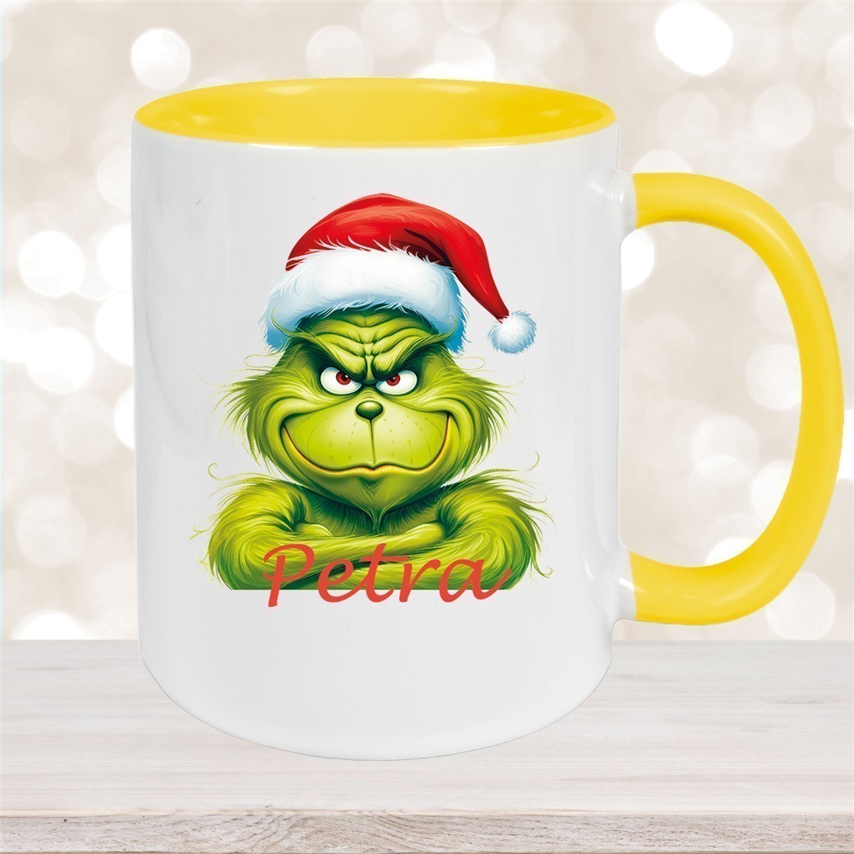 Tasse Wunschname Weihnachten Grinch #2 Keramik Kinderbecher versch. Farben