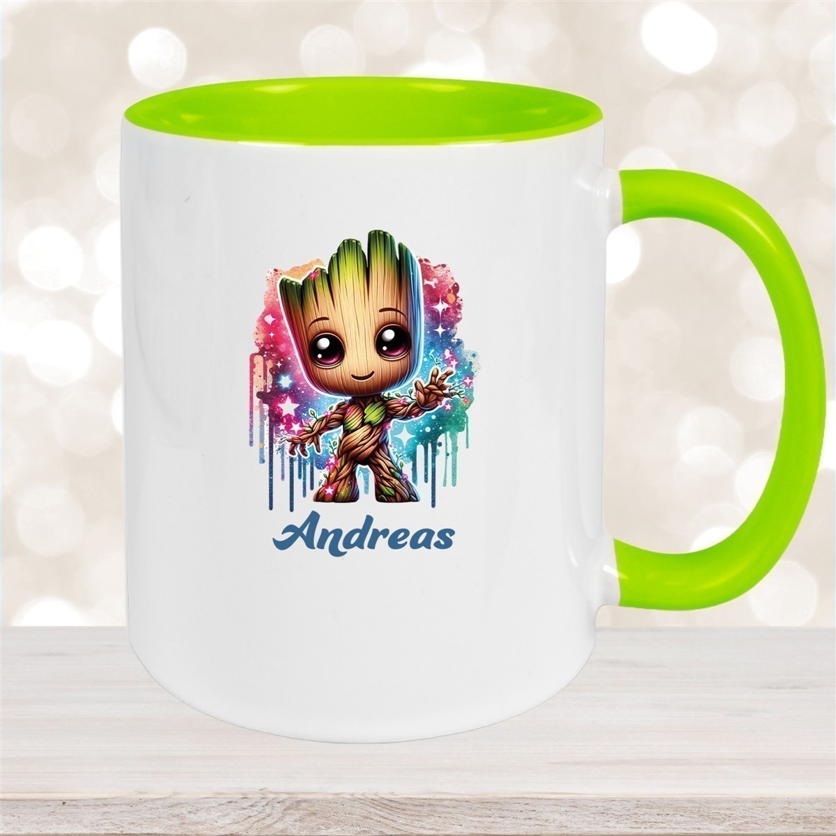 Tasse Baby-Groot #2 Wunschname Keramik Kinderbecher personalisiert versch. Farben