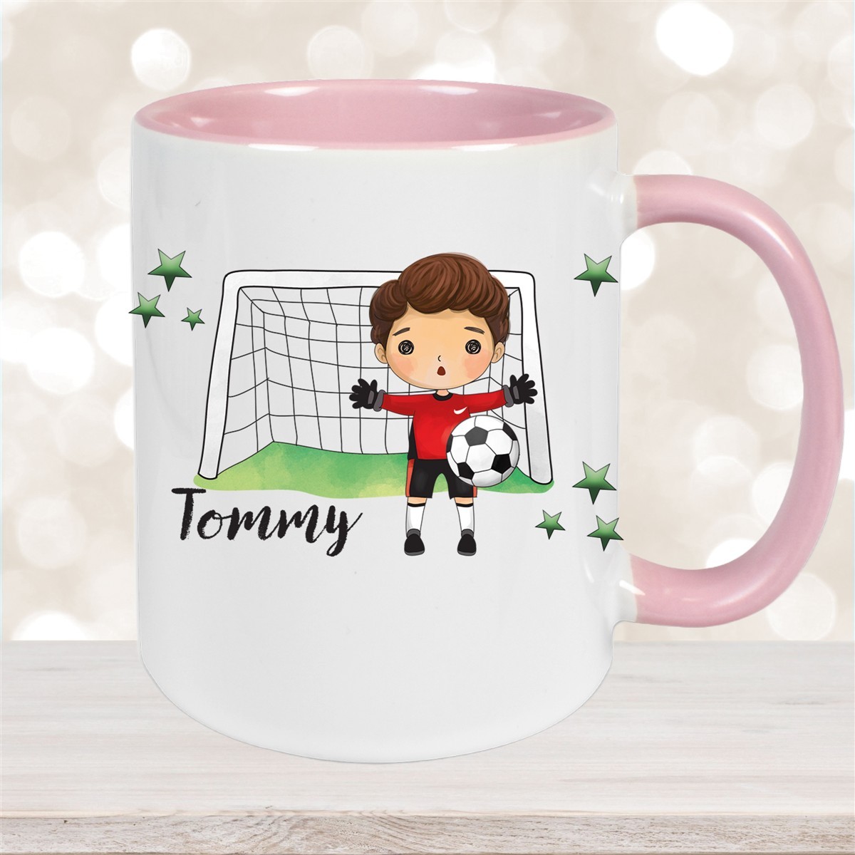 Tasse Fußball #3 Wunschname Keramik Kinderbecher personalisiert versch. Farben