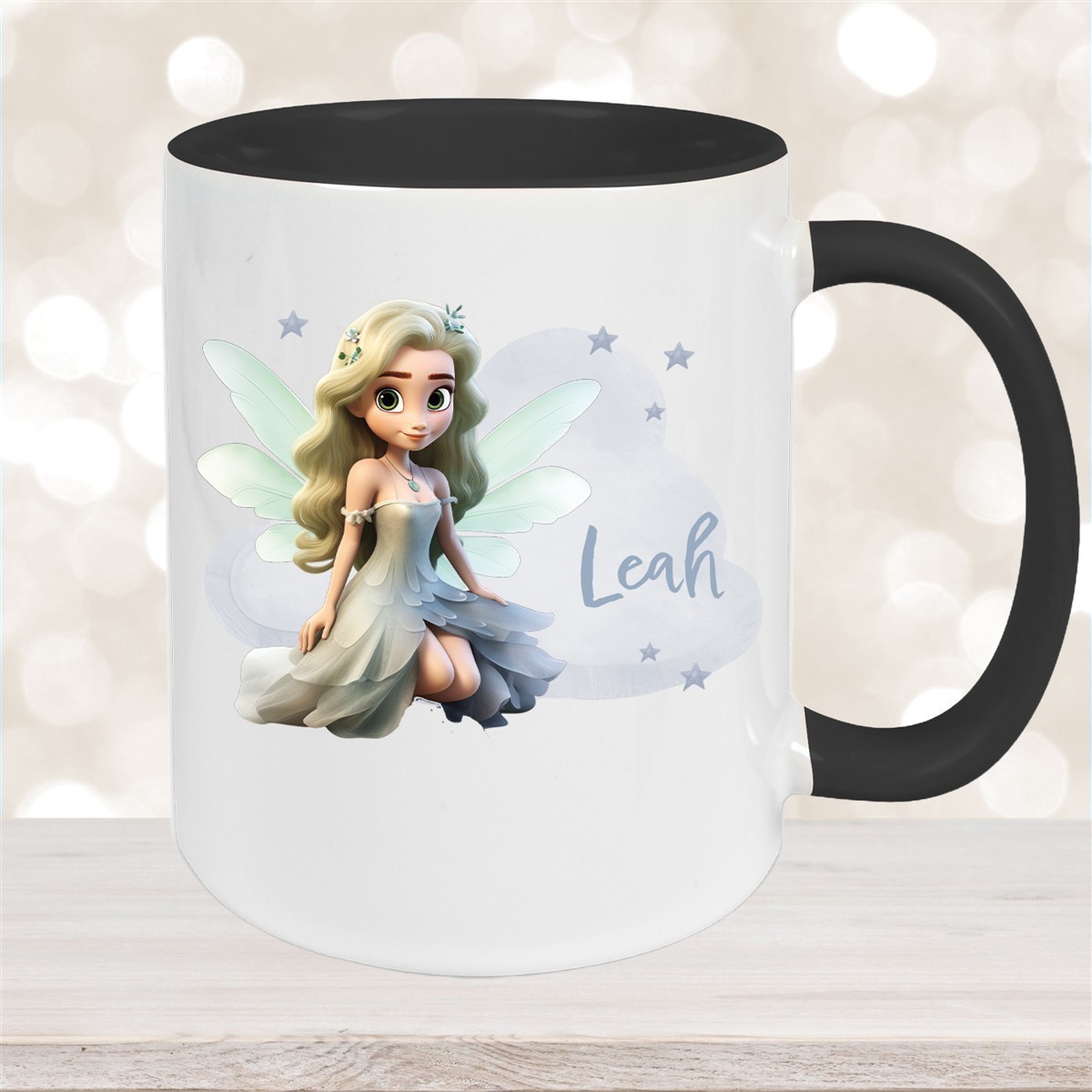 Tasse Fee #4 Wunschname Keramik Kinderbecher personalisiert versch. Farben