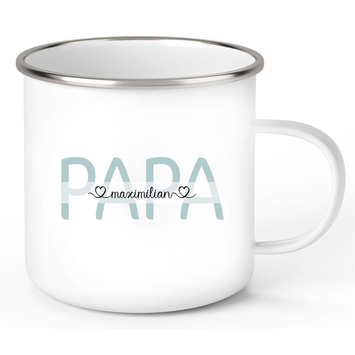 Tasse Vatertag 1 Wunschnamen Emaille Personalisiert