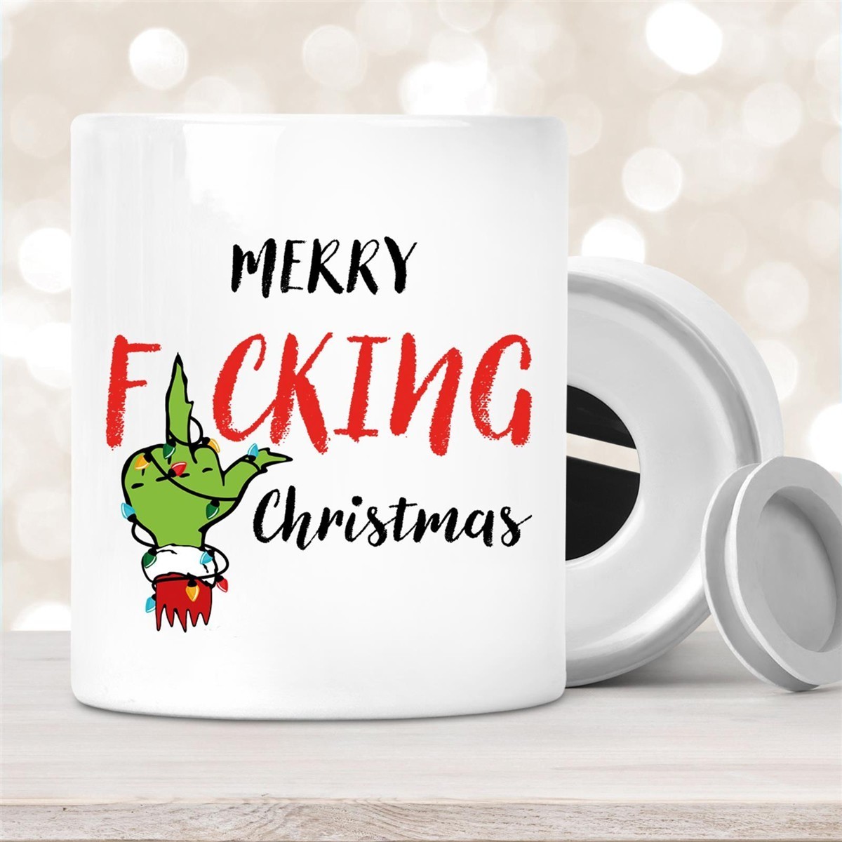 Spardose mit Wunschname Weihnachten Grinch #7 personalisiert