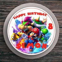 Tortenaufleger Geburtstag Super-Mario #1 – Magische Kuchendekoration für Kindergeburtstage