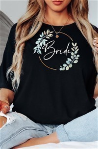 T-Shirt Bride & Team-Bride #02-Eukalyptus – Damen-Shirt für den Junggesellinnenabschied