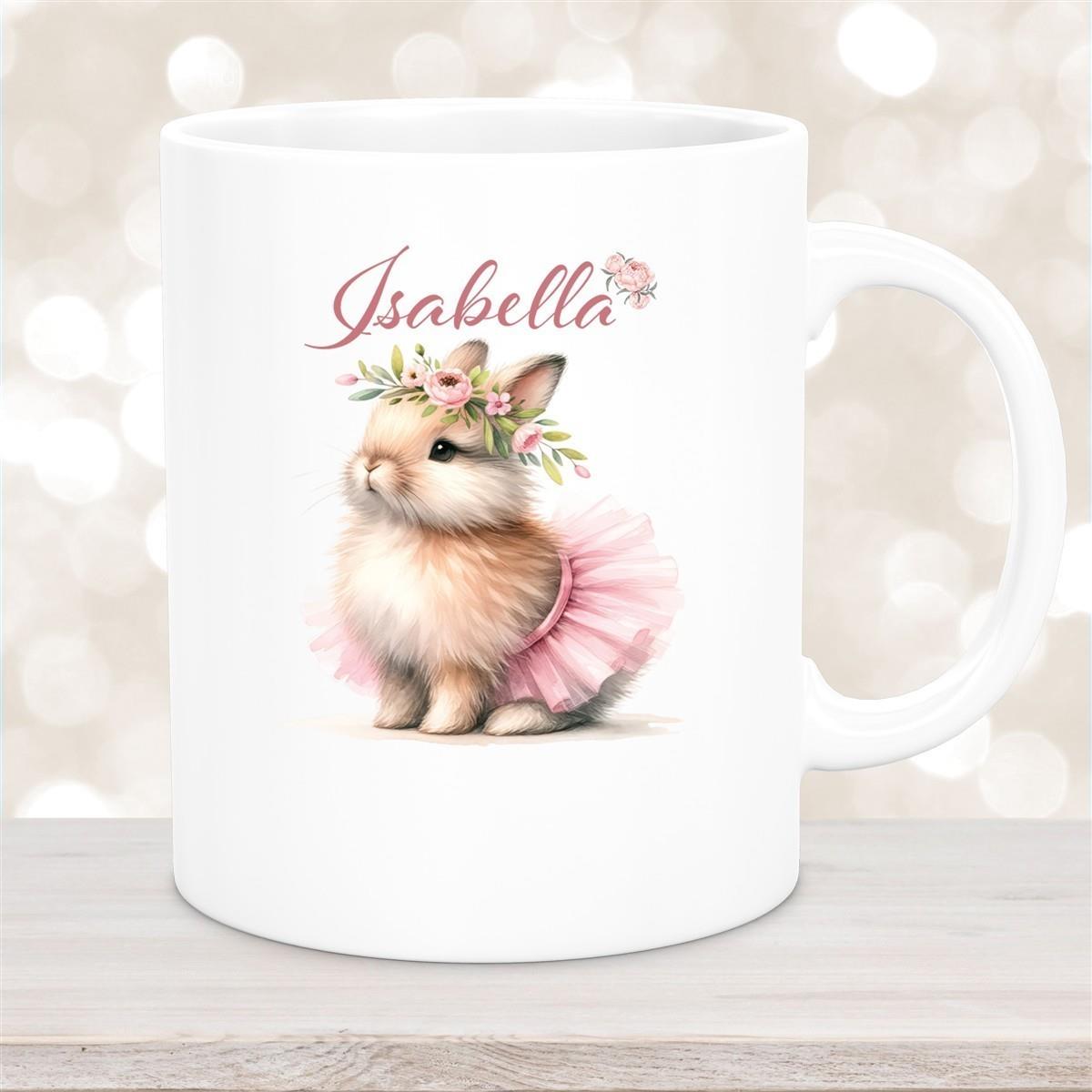 Tasse Ostern - Hase 9 Wunschnamen Keramik personalisiert versch. Farben