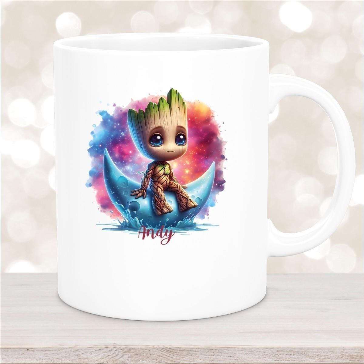 Tasse Wunschname Baby-Groot 7 Keramik Kinderbecher personalisiert versch. Farben