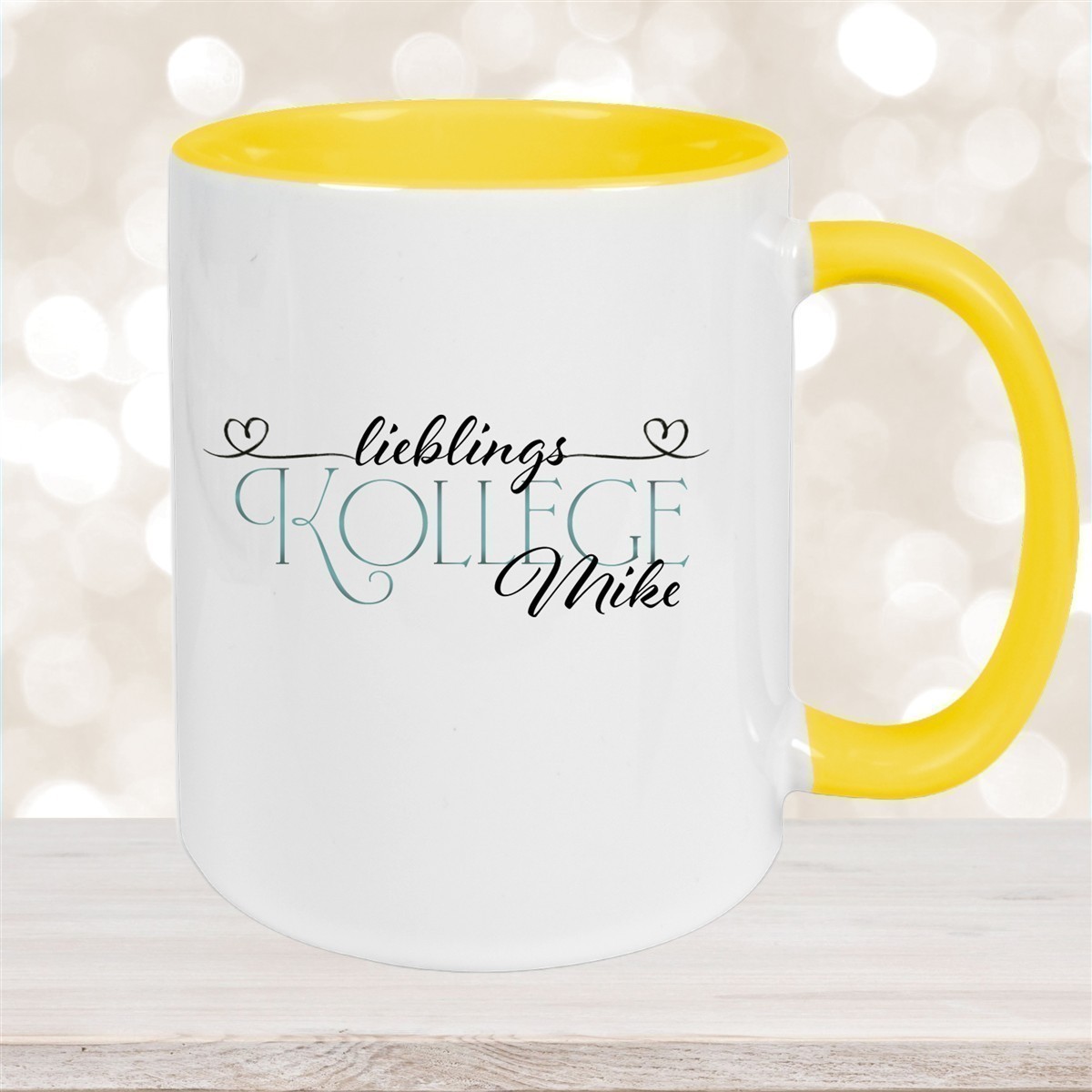 Tasse Wunschname Lieblings-Kollege #1 personalisiert Keramik Becher versch. Farben