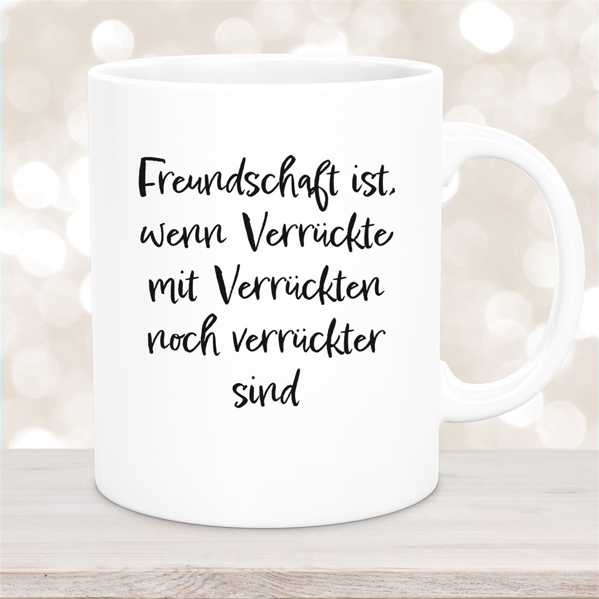 Tasse Freundschaft Liebe Sprüche #1 Keramik Weiß