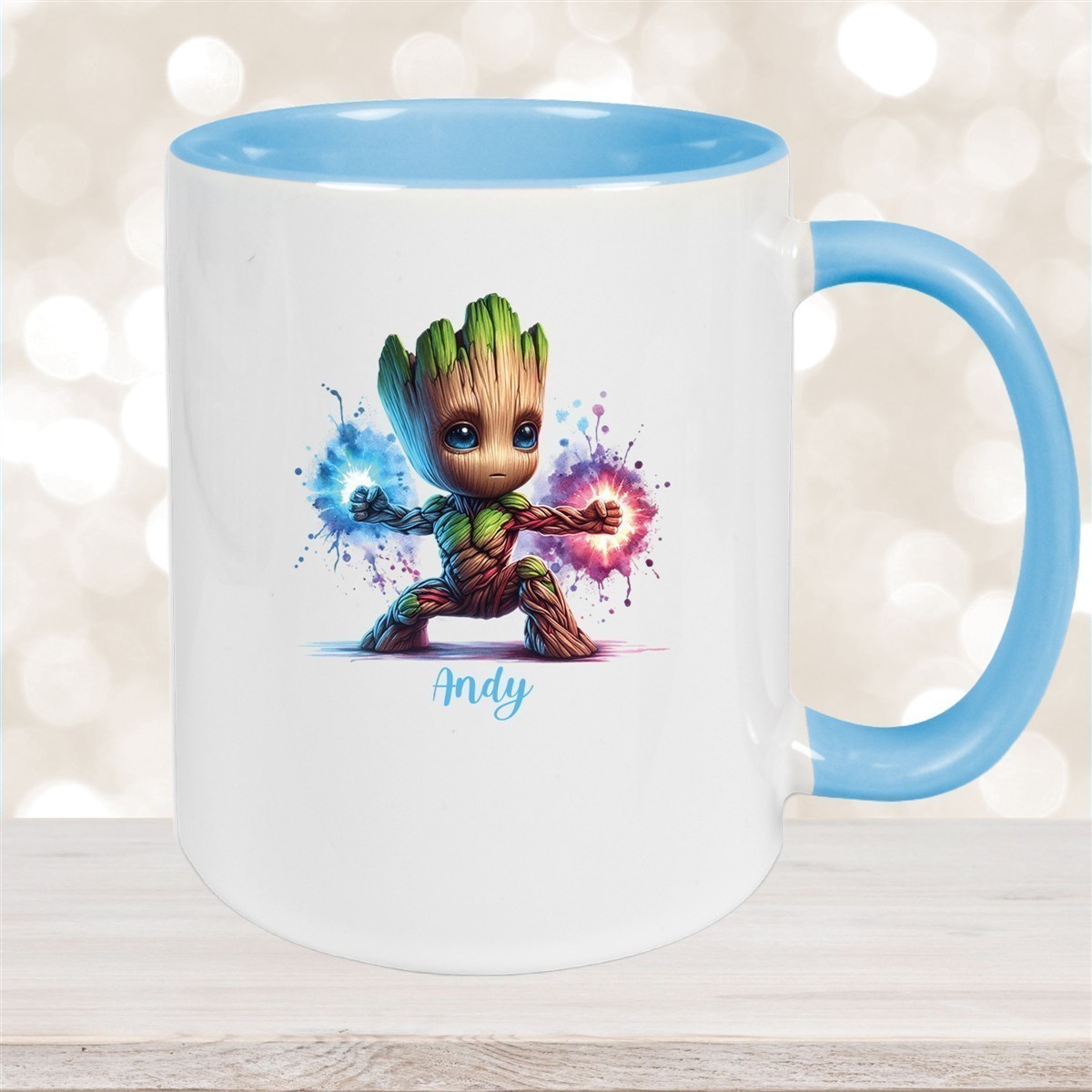 Tasse Wunschname Baby-Groot #8 Keramik Kinderbecher personalisiert versch. Farben