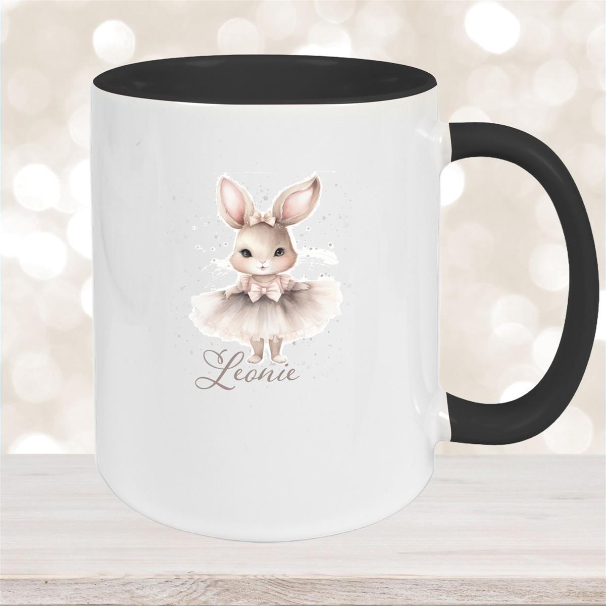 Tasse Ostern - Hase 8 Wunschnamen Keramik personalisiert versch. Farben
