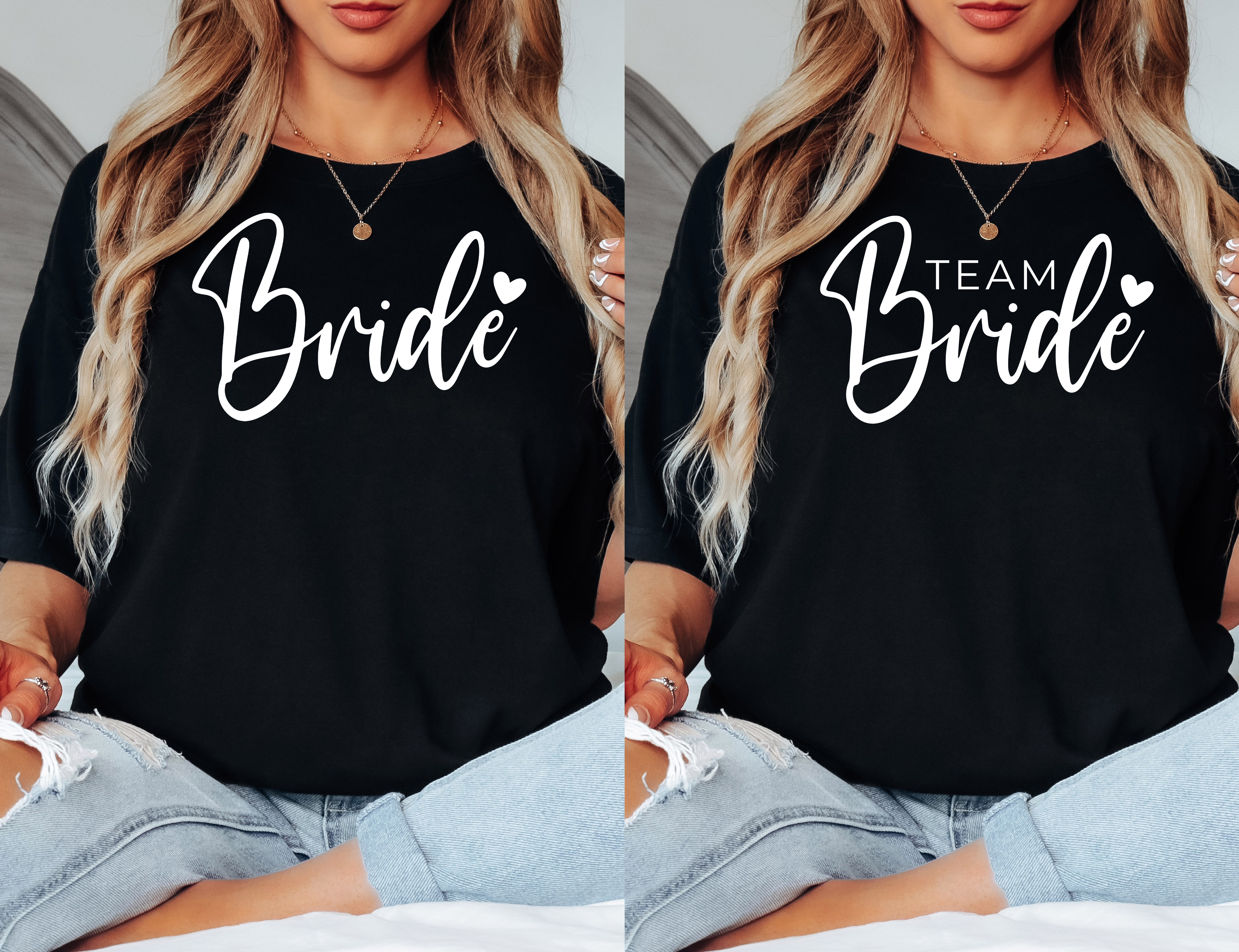 T-Shirt Bride #01 – Damen-Shirt für den Junggesellinnenabschied Bride-Weiß-S