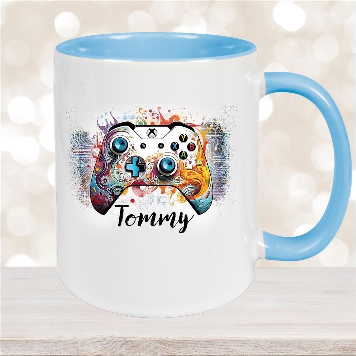 Tasse Gamer #2 Wunschname Keramik Kinderbecher personalisiert versch. Farben