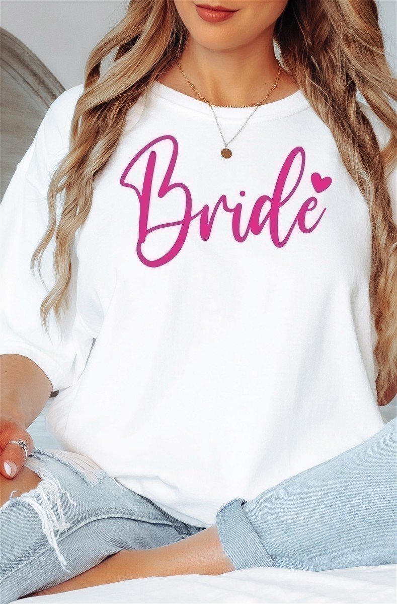 T-Shirt Bride #01 – Damen-Shirt für den Junggesellinnenabschied Bride-Weiß-S T-Shirt Bride & Team-Bride #01 – Damen-Shirt für den Junggesellinnenabschied