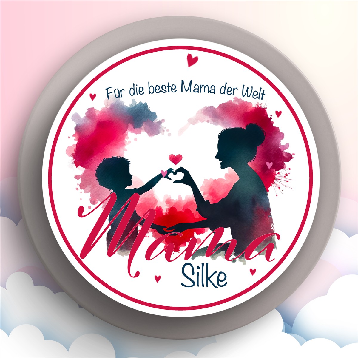 Tortenaufleger Muttertag #2 Personalisierbar (20cm) Tortenaufleger Muttertag #2 Personalisierbar (20cm)