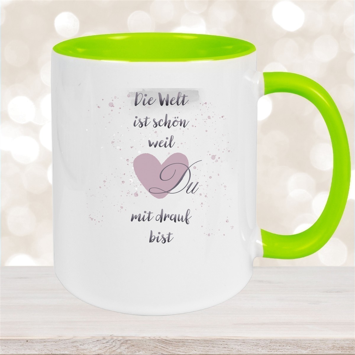 Tasse Freundschaft Liebe Sprüche #2 Keramik versch. Farben