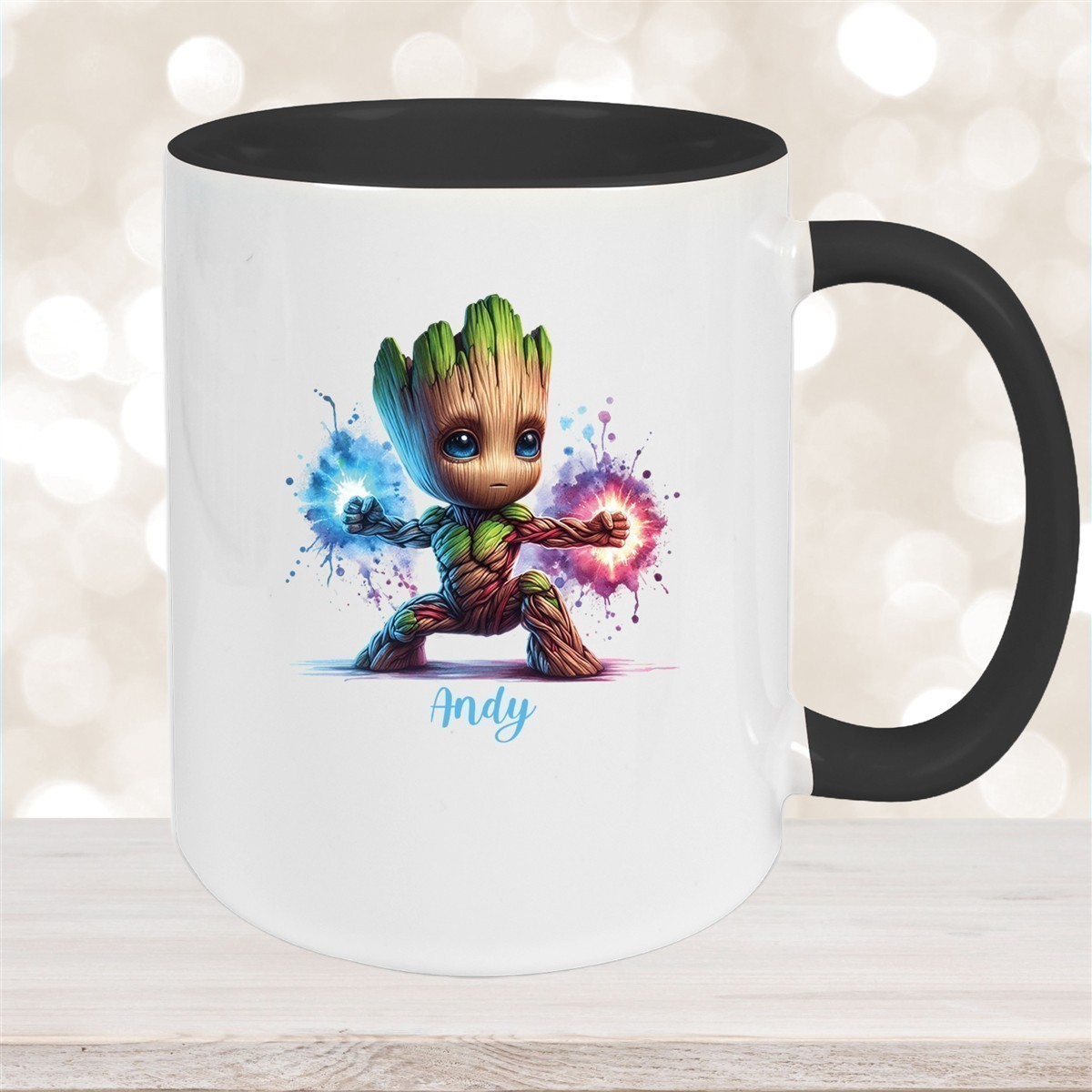 Tasse Wunschname Baby-Groot #8 Keramik Kinderbecher personalisiert versch. Farben