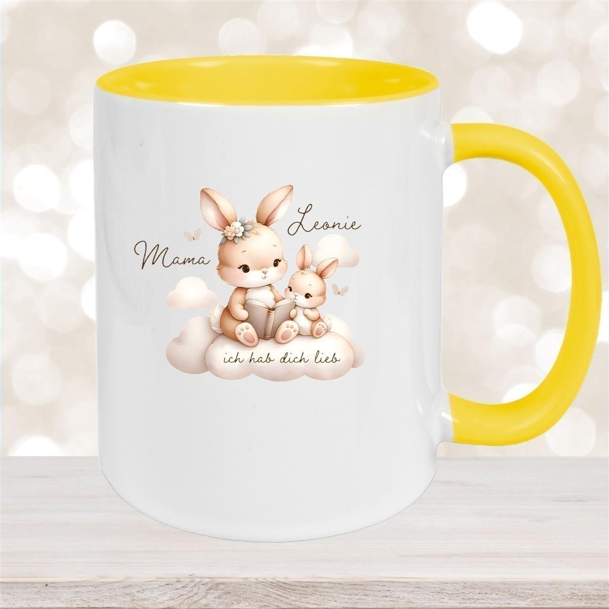 Tasse Muttertag 6 Wunschnamen Keramik Personalisiert versch. Farben