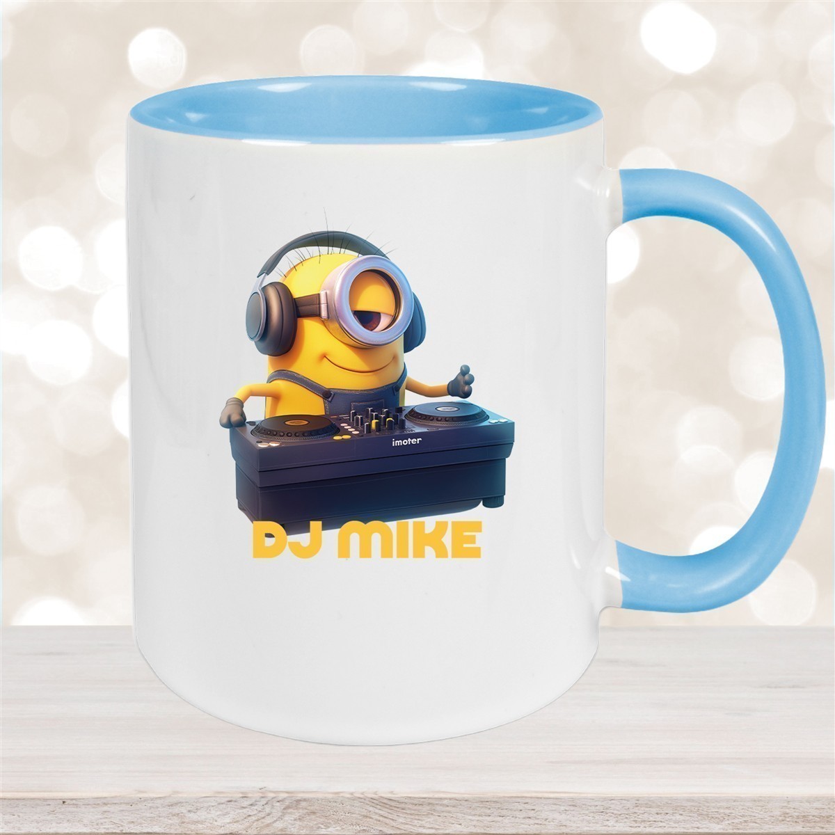 Tasse Minions Kinder Minion #9 DJ Wunschname Keramik Kinderbecher personalisiert versch. Farben