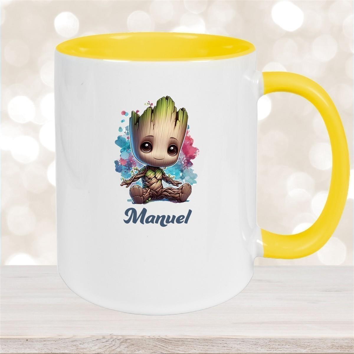 Tasse Baby-Groot 1 Wunschname Keramik Kinderbecher personalisiert versch. Farben