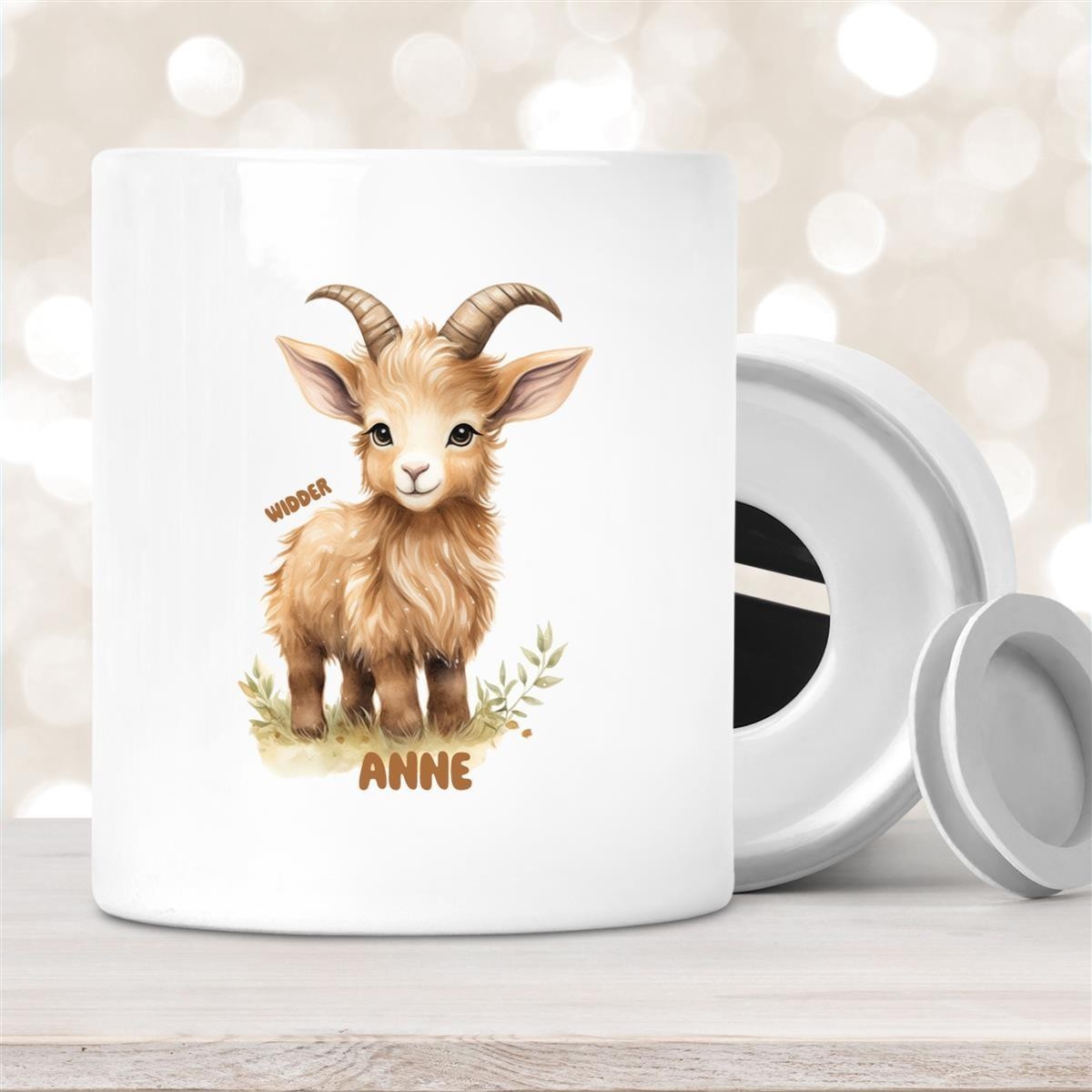 Spardose mit Wunschname Sternzeichen Widder #1 personalisiert Spardose mit Wunschname Sternzeichen Widder #1 personalisiert