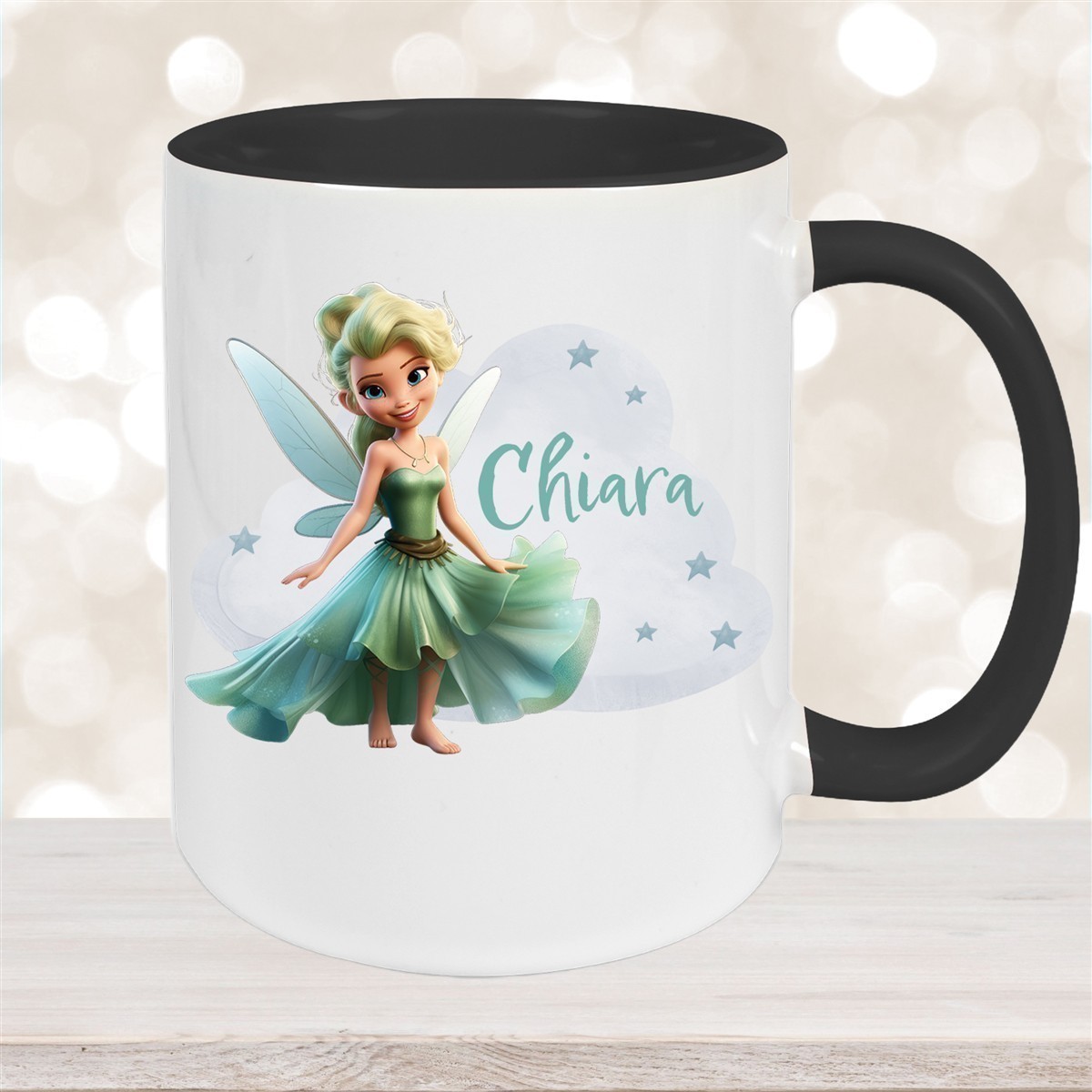 Tasse Fee #5 Wunschname Keramik Kinderbecher personalisiert versch. Farben