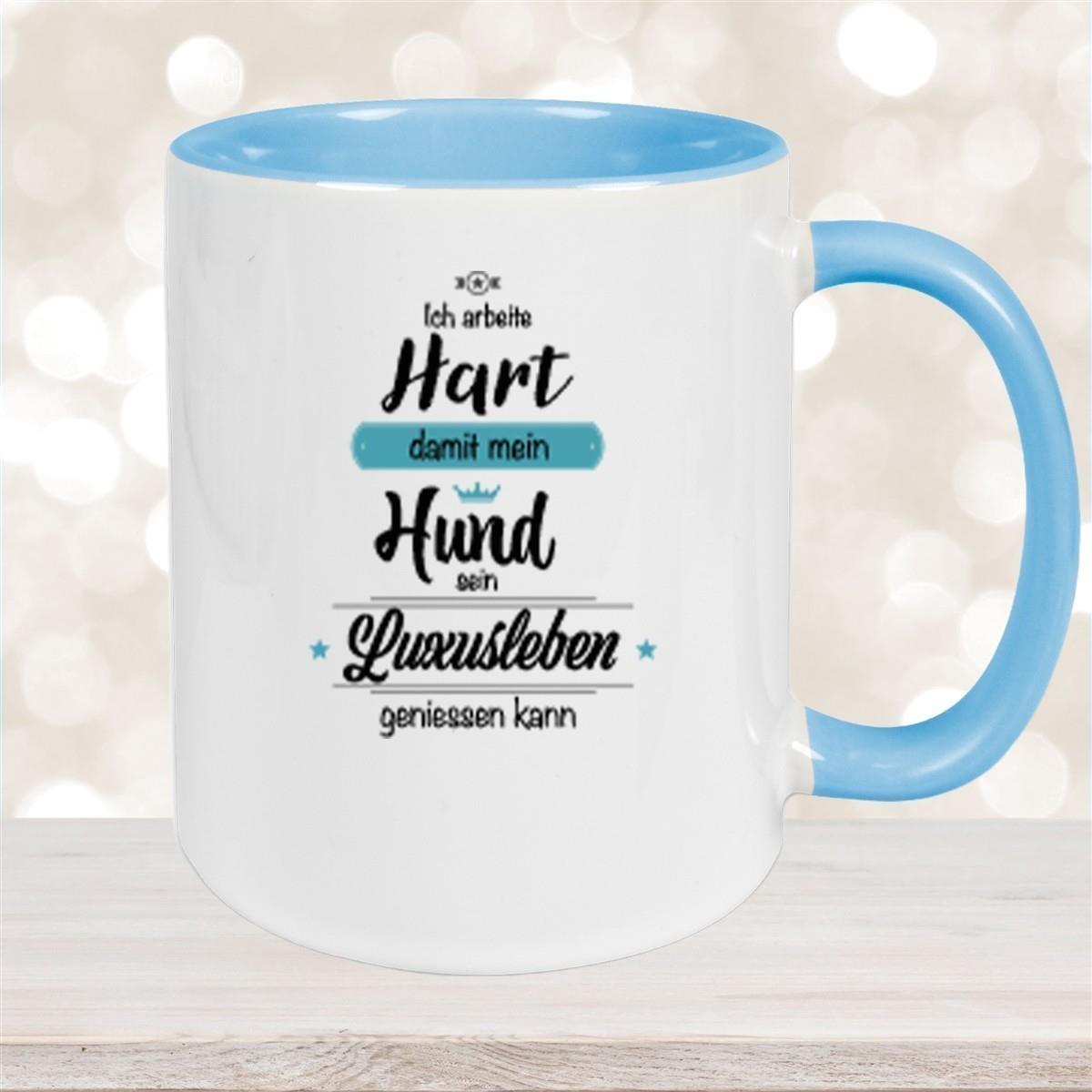 Tasse Spruch-Hund 1 Keramik versch. Farben