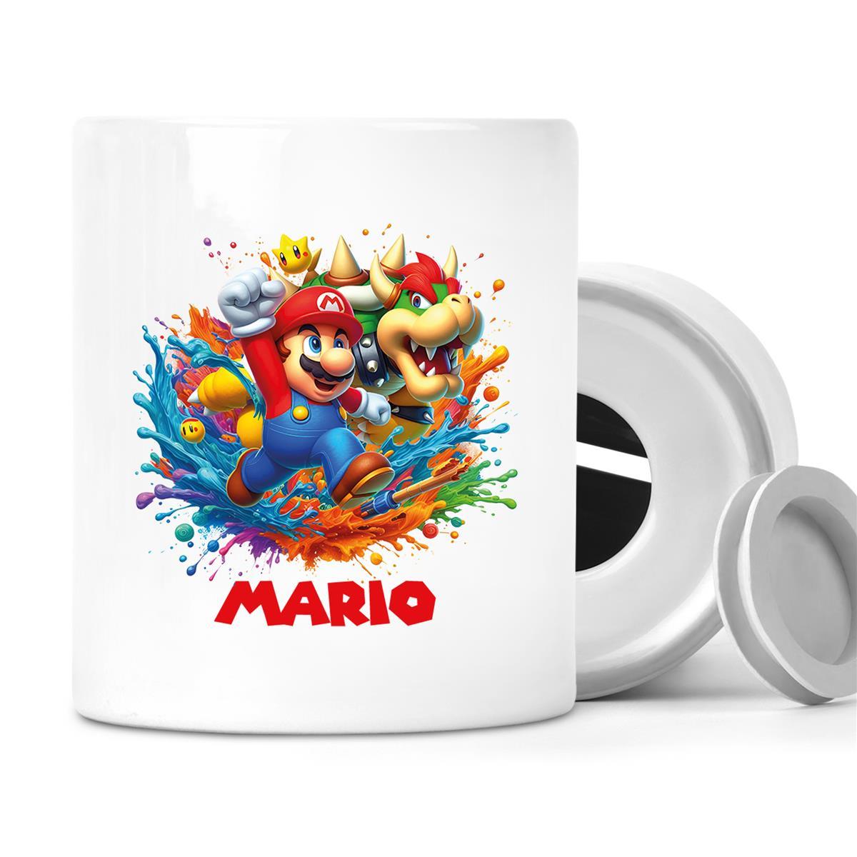 Spardose Super Mario 5 Wunschname personalisiert