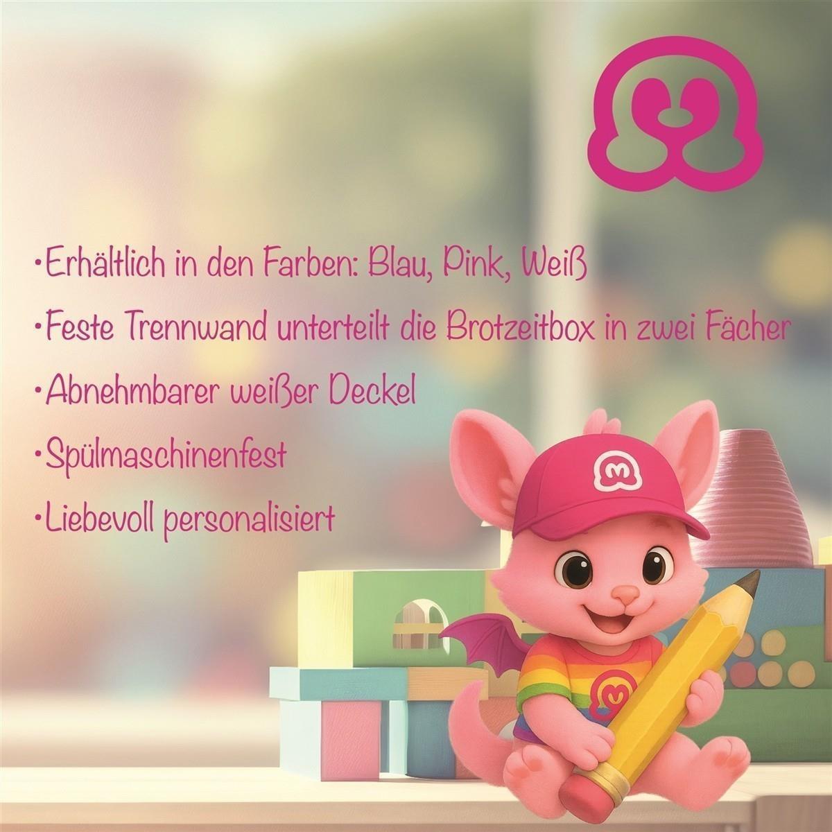 Brotdose mit Namen Gamer 03 – Personalisierte Lunchbox für Schule & Kindergarten versch. Farben