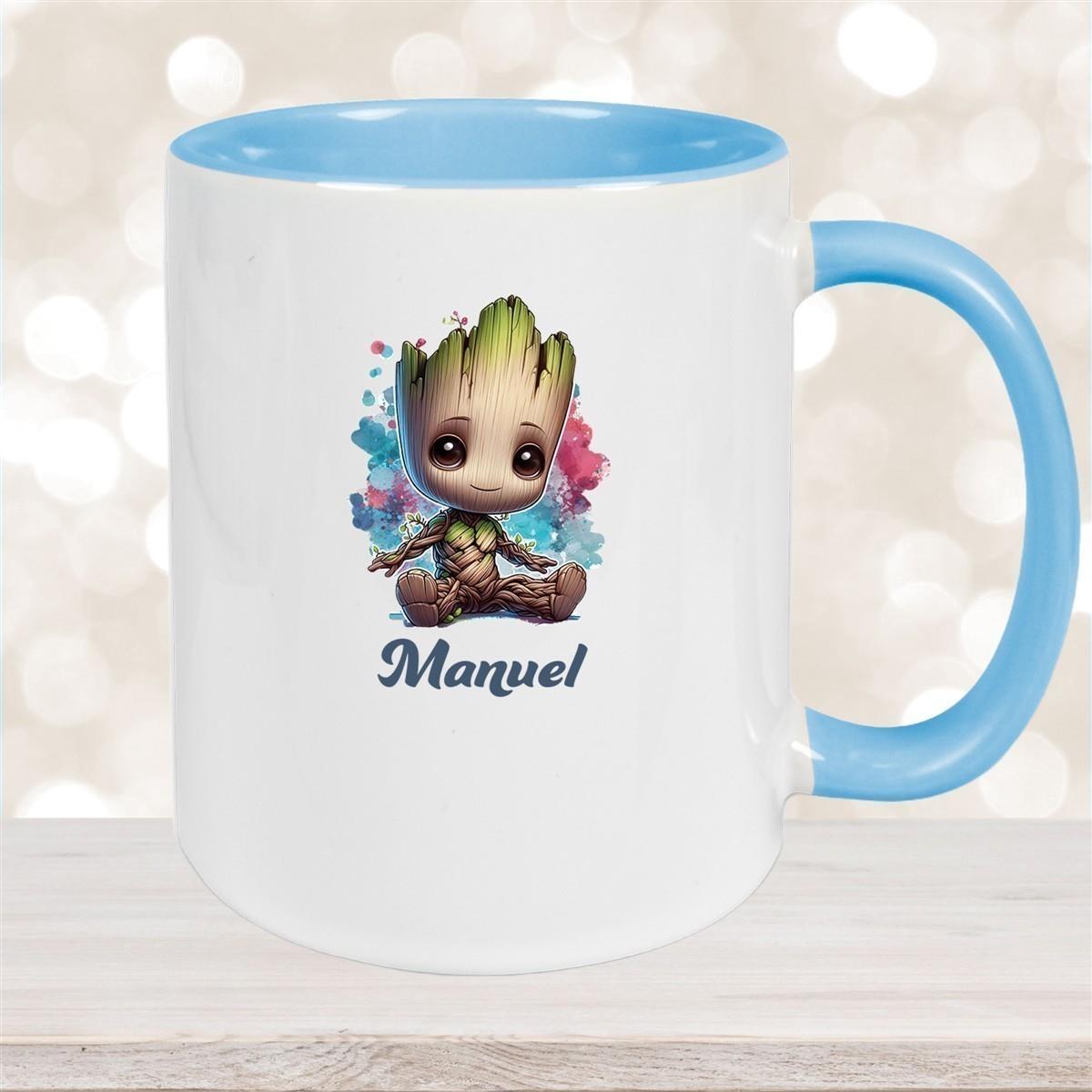 Tasse Baby-Groot 1 Wunschname Keramik Kinderbecher personalisiert versch. Farben