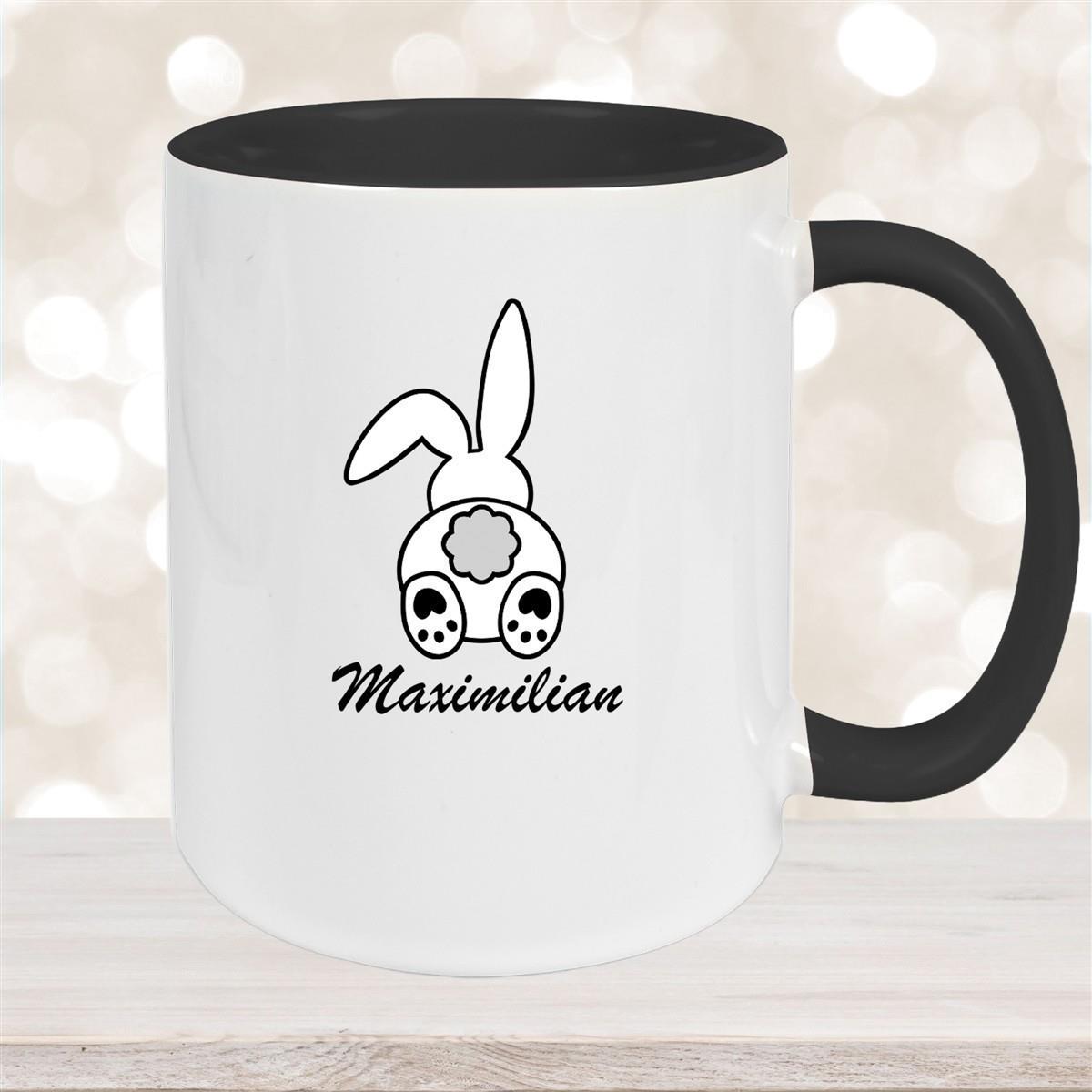 Tasse Ostern - Hase 4 Wunschnamen Keramik personalisiert versch. Farben