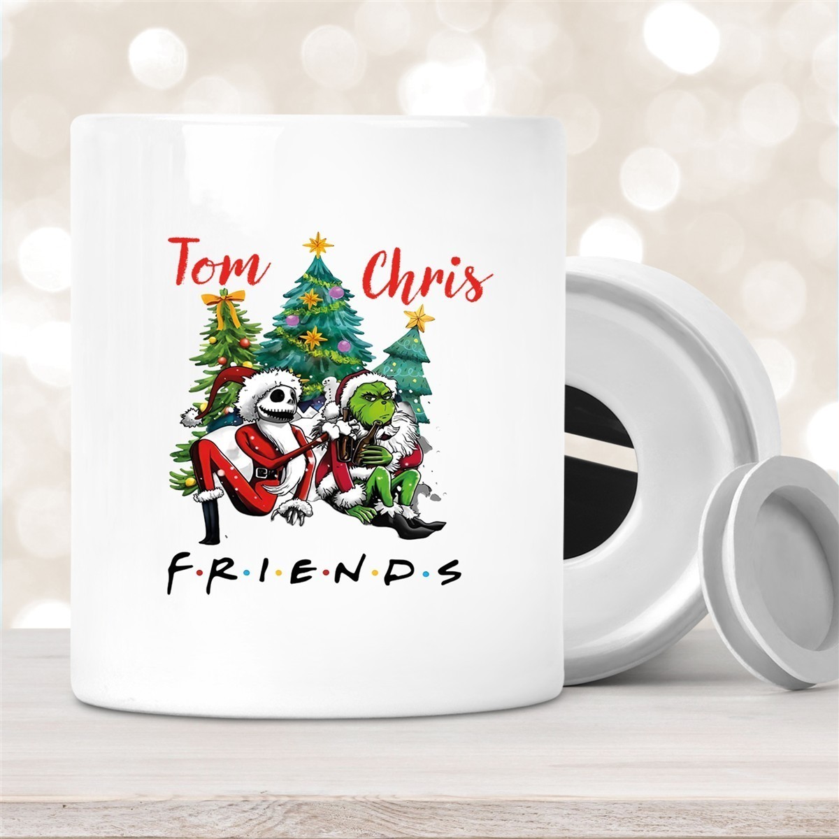 Spardose mit Wunschname Weihnachten Grinch #6 Personalisiert